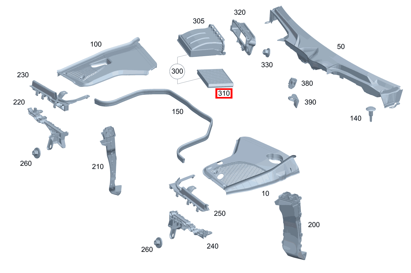 Staubfilter Mercedes-AMG E 63 S 4MATIC+ T-Modell 213