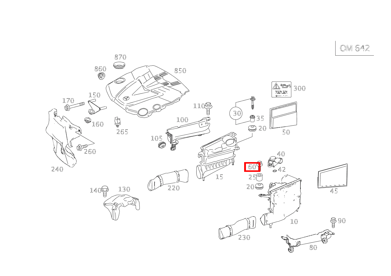 Sechsrundschraube AN ZYLINDERKOPFHAUBE LINKS; M6X25 E280CDI SONDERAUFB 211