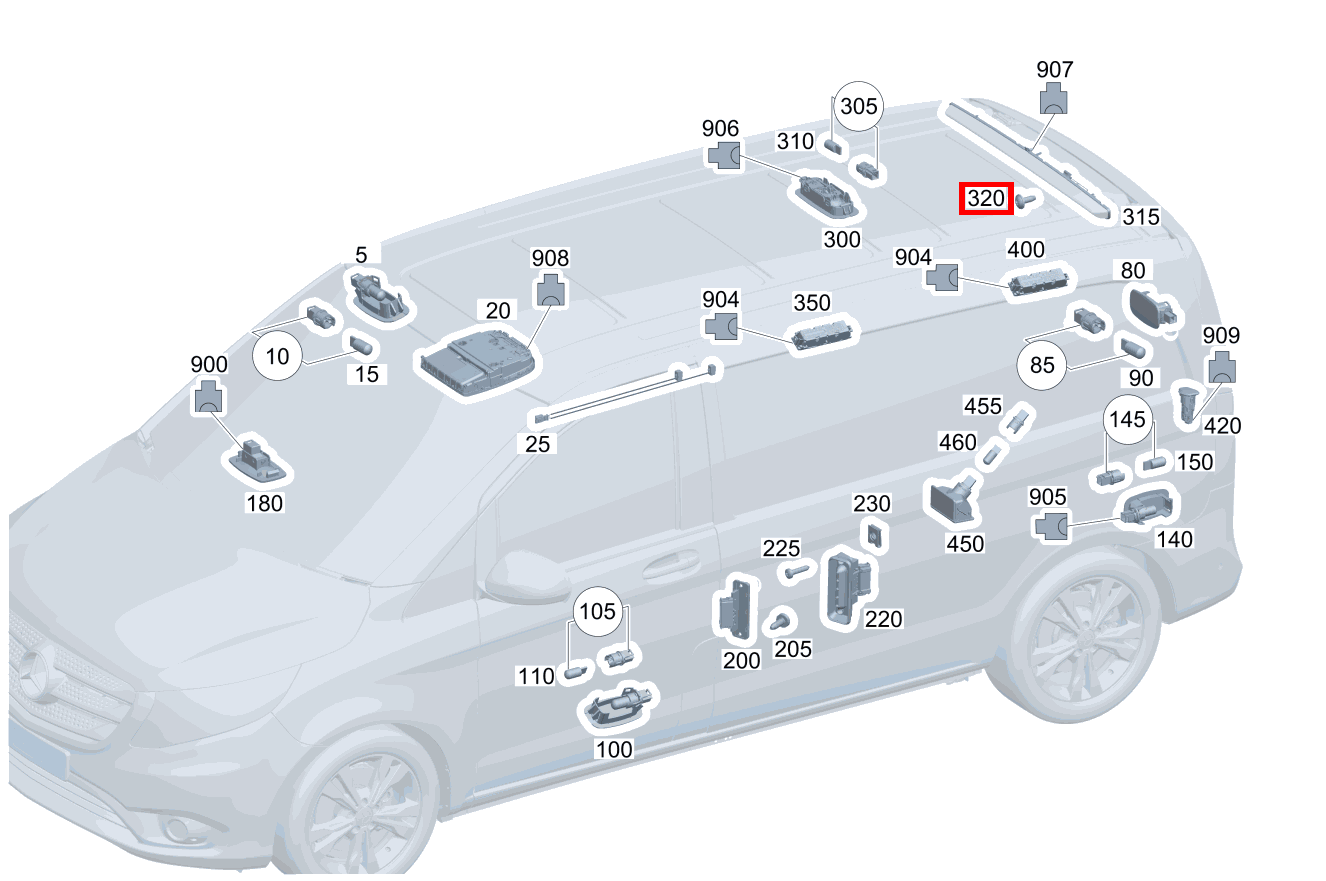Blechschraube Lichtband hinten; 4.8X13 Vito 116 CDI Kasten Lang 245 Blechschraube Lichtband hinten; 4.8X13 Vito 116 CDI Kasten Lang 245