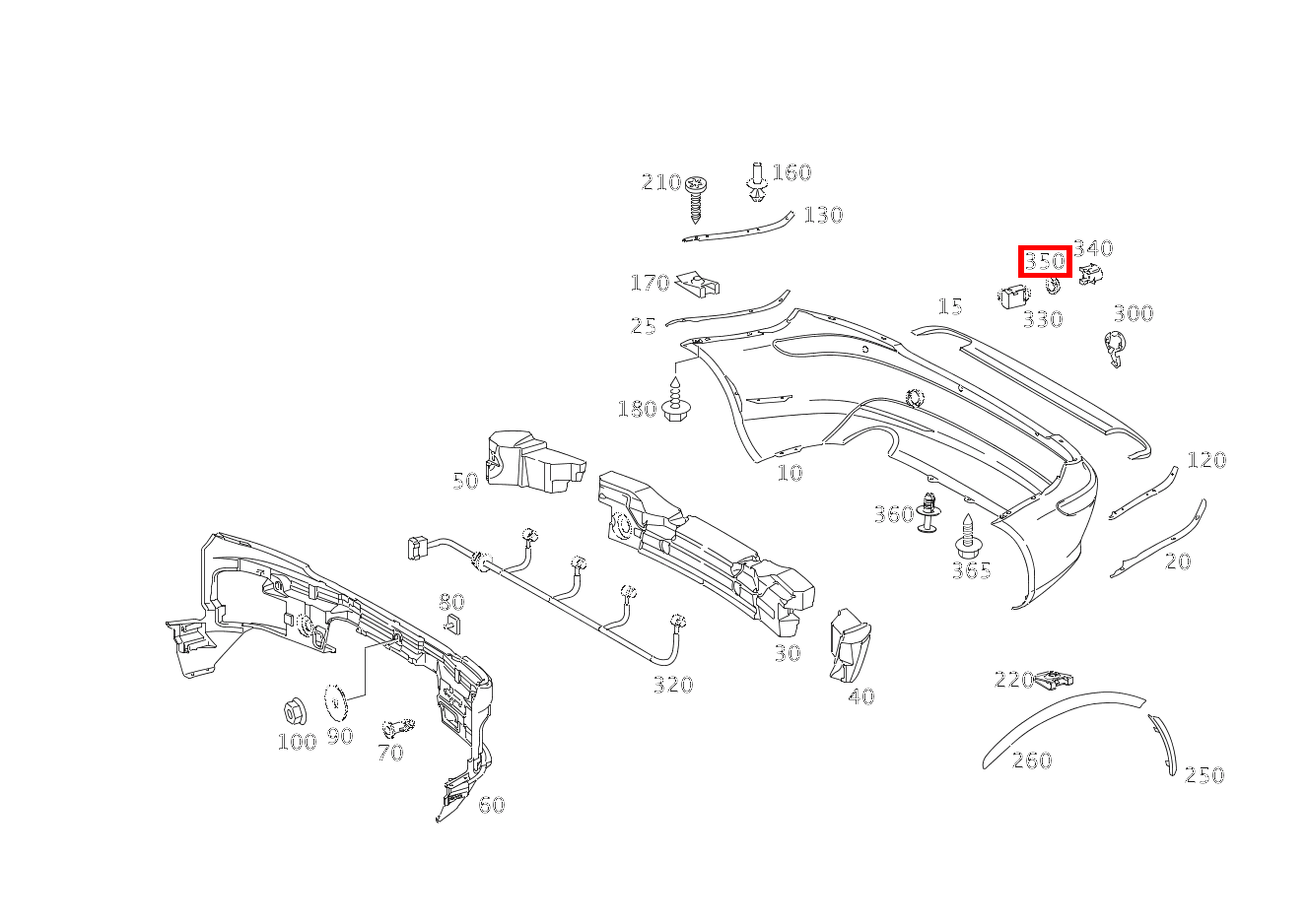 Abstandsring IN STOSSFAENGER HINTEN SLK 350 Roadster Sportmotor 171