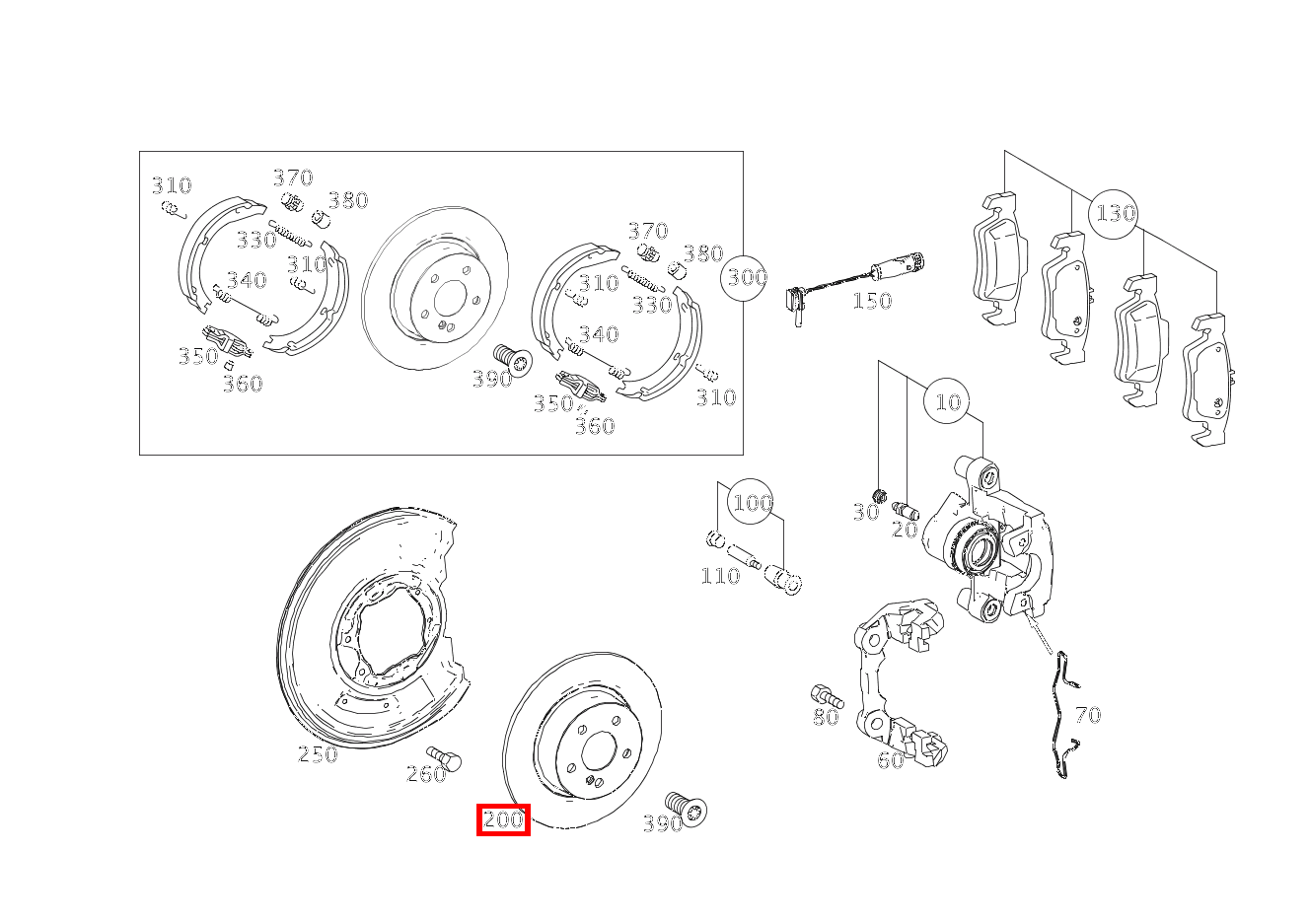Bremsscheibe belüftet Hinten rechts E350T BT 4M 212 Bremsscheibe belüftet Hinten rechts E350T BT 4M 212