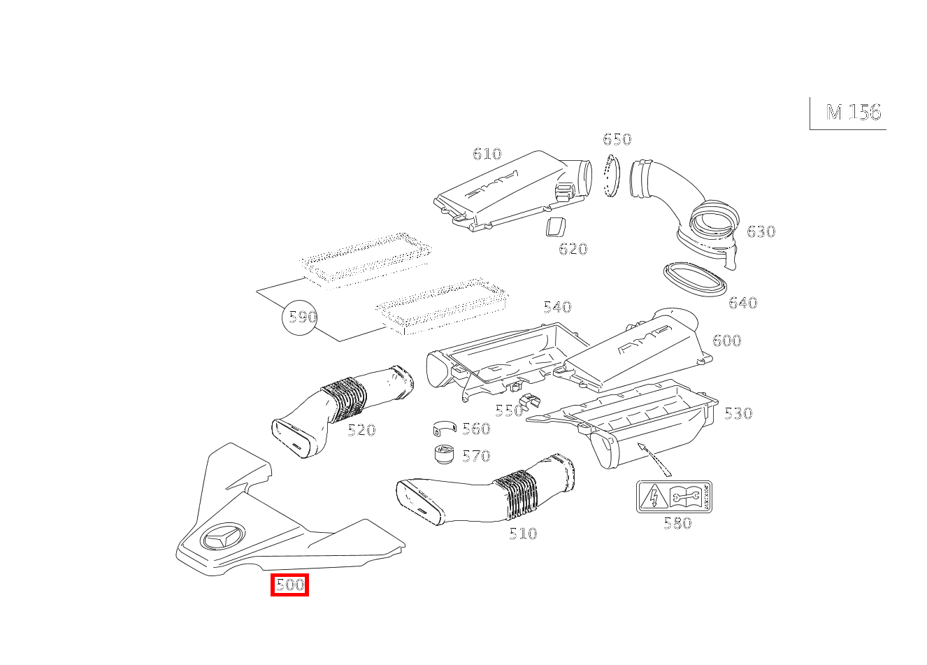 Abdeckblech ZYLINDERKOPFHAUBE R 63 AMG 4 MATIC 251