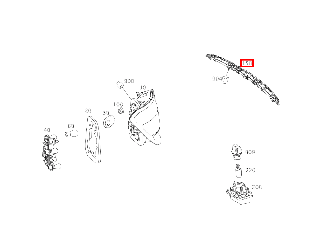 Bremsleuchte ZUSATZBREMSLEUCHTE MIT WASCHDUESE GLC2504M 253 Bremsleuchte ZUSATZBREMSLEUCHTE MIT WASCHDUESE GLC2504M 253