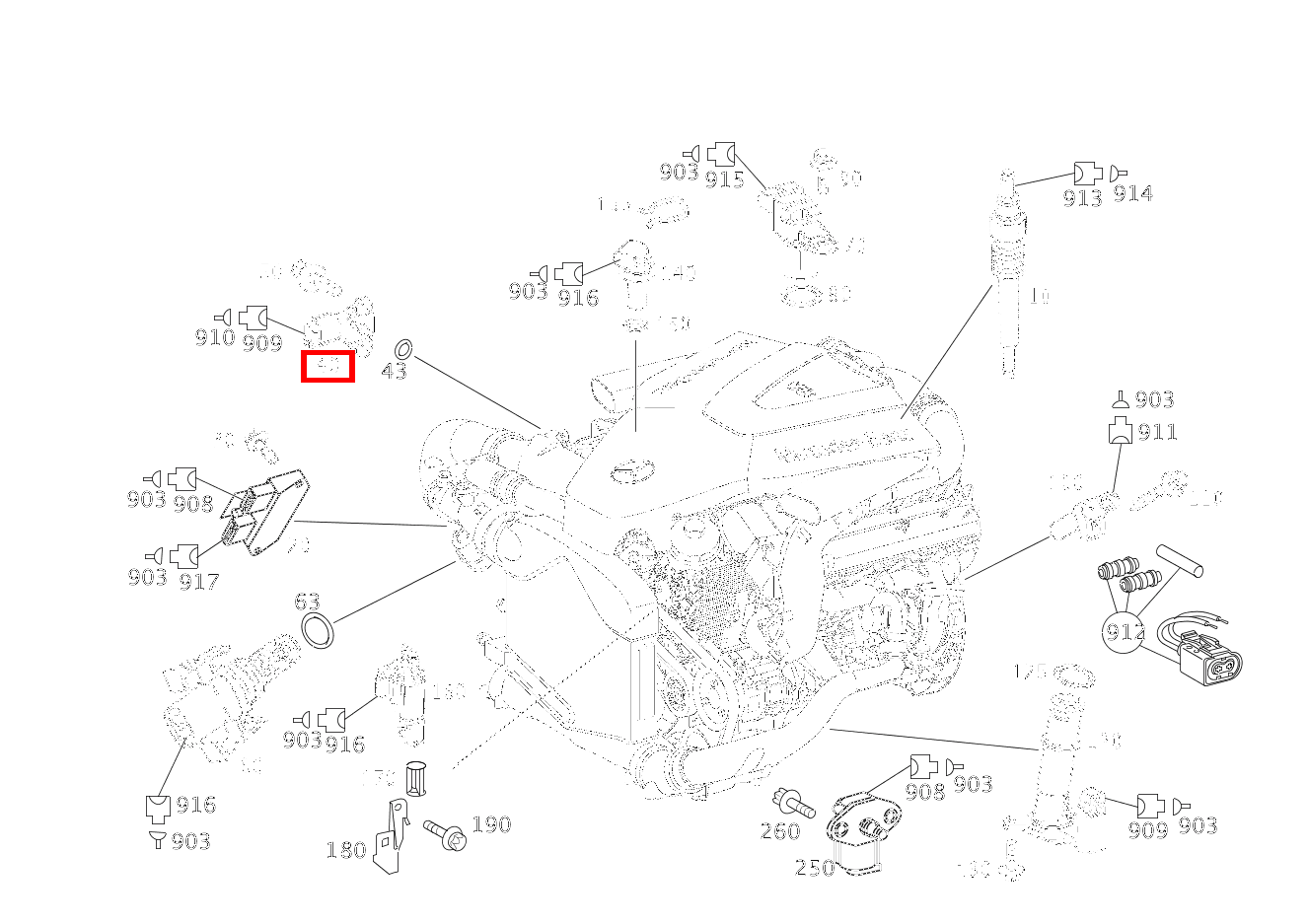 Drucksensor Luftansaugrohr ML 400 CDI Off-Roader 163