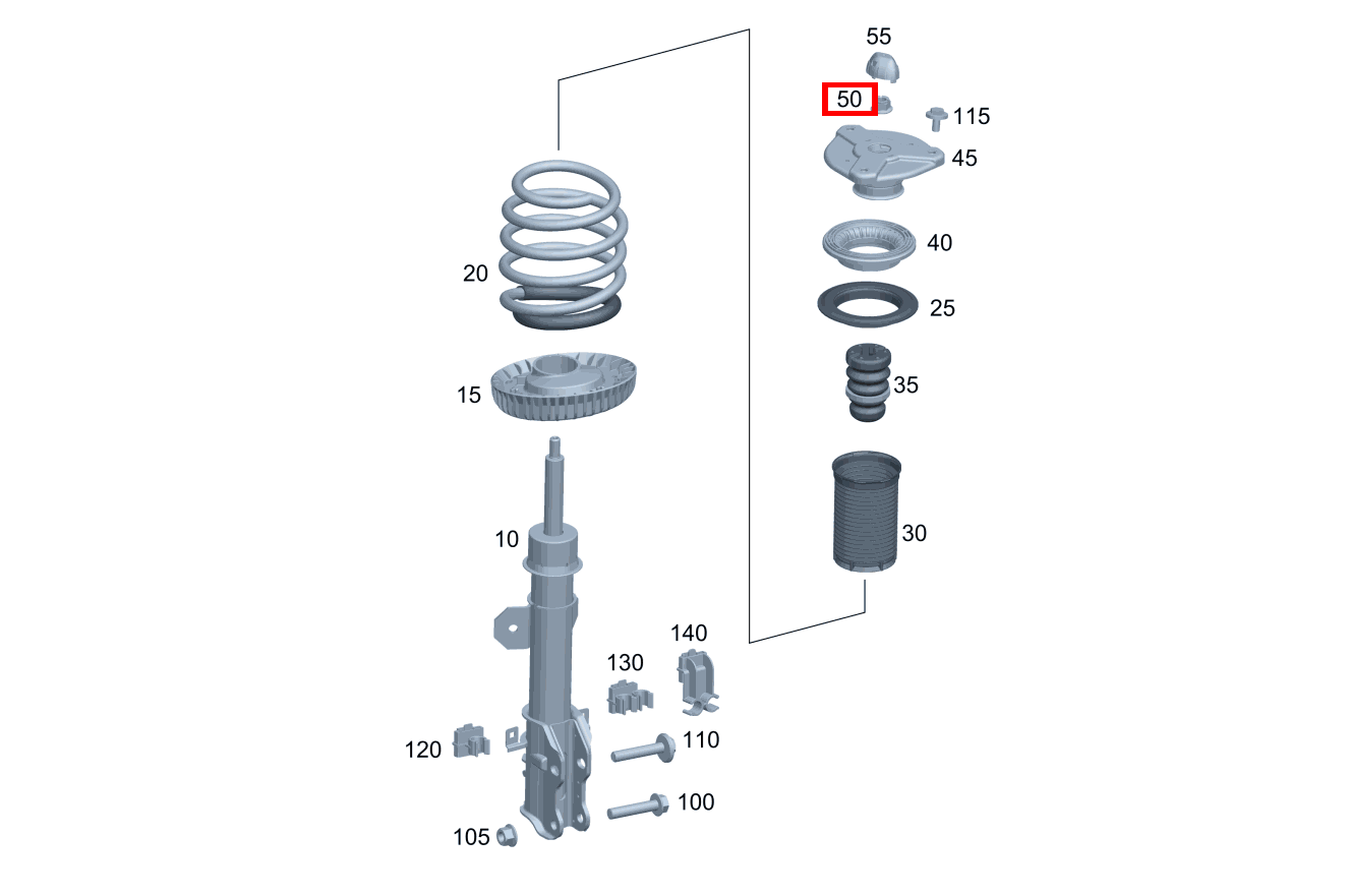 Mutter FEDERBEIN; M14X1.5 Vito 116 CDI Kasten Lang 245 Mutter FEDERBEIN; M14X1.5 Vito 116 CDI Kasten Lang 245