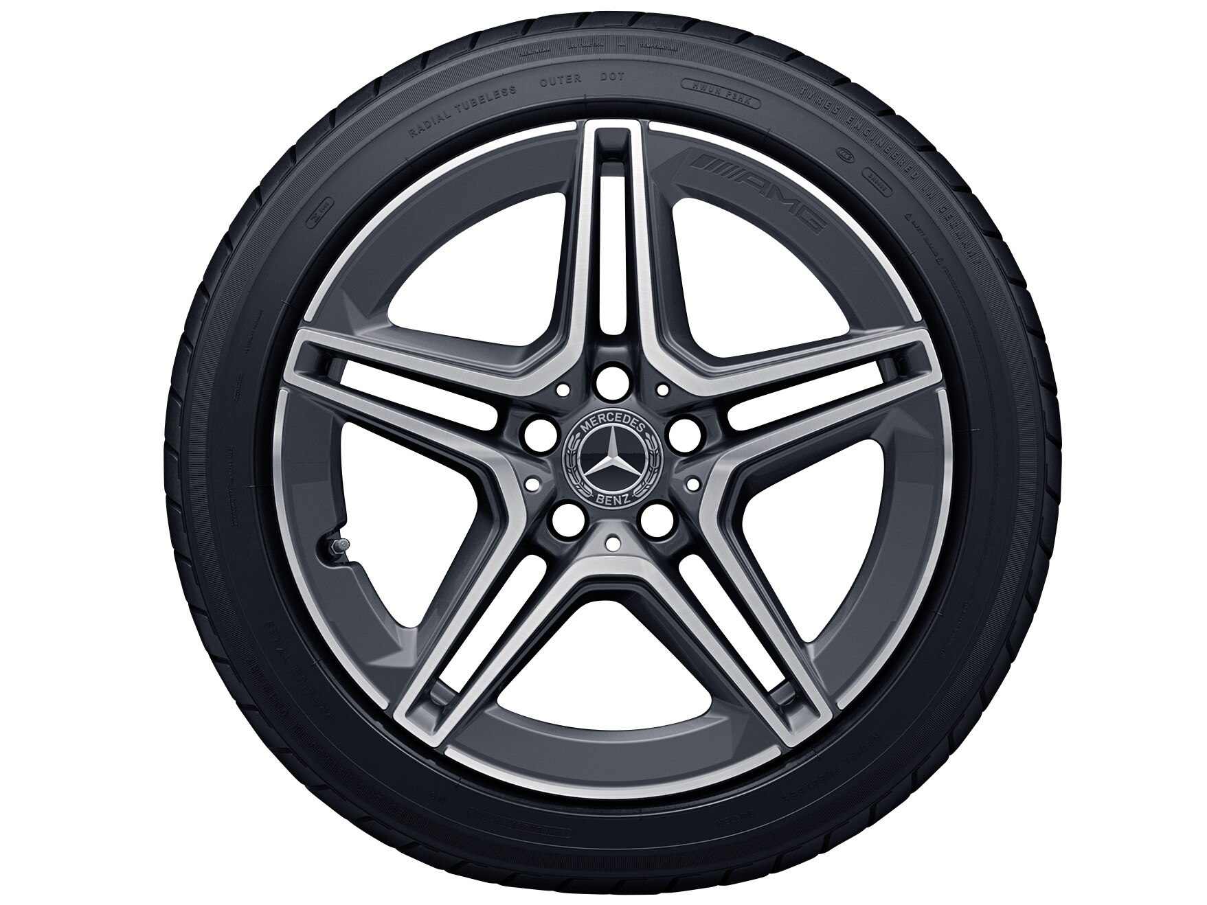 AMG 5-Doppelspeichen-Rad, 45,7 cm (18 Zoll), glanz
