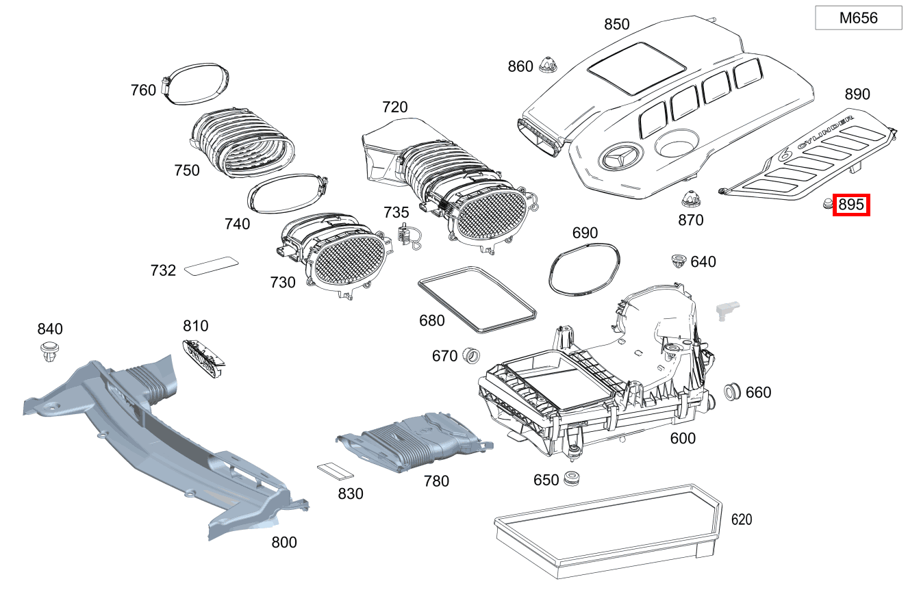 Verschlussstopfen Motorabdeckung; 10mm E 400 d 4MATIC T-Modell All-Terrain 213