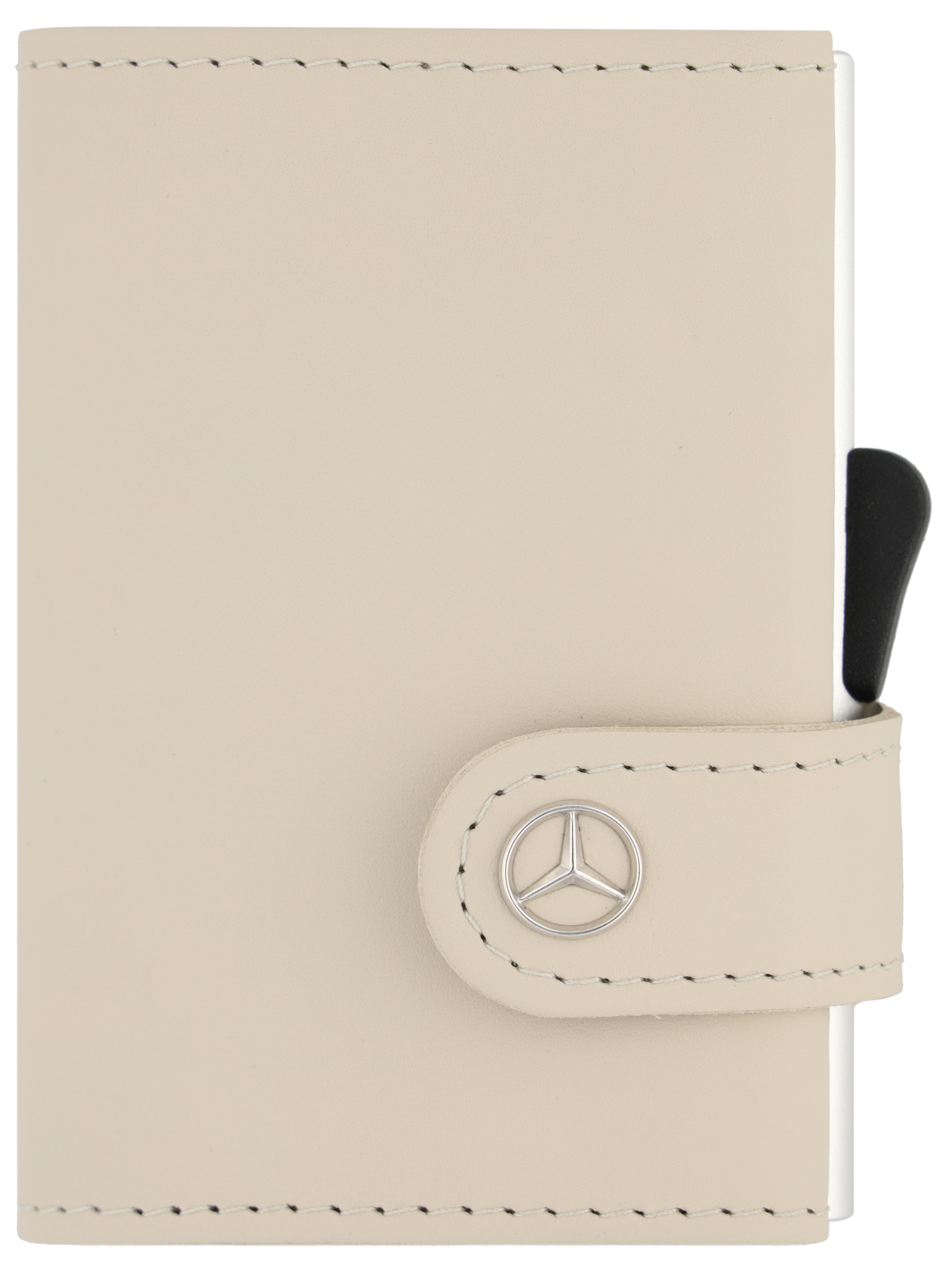Mini-Geldbörse macchiatobeige, Rindleder