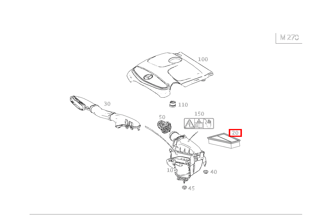 Luftfiltereinsatz B 200 246
