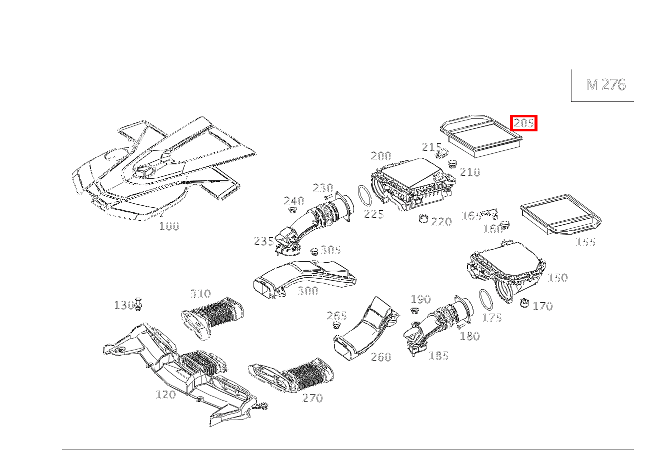 Luftfiltereinsatz Rechts E 400 T 4MATIC BCA 213 Luftfiltereinsatz Rechts E 400 T 4MATIC BCA 213