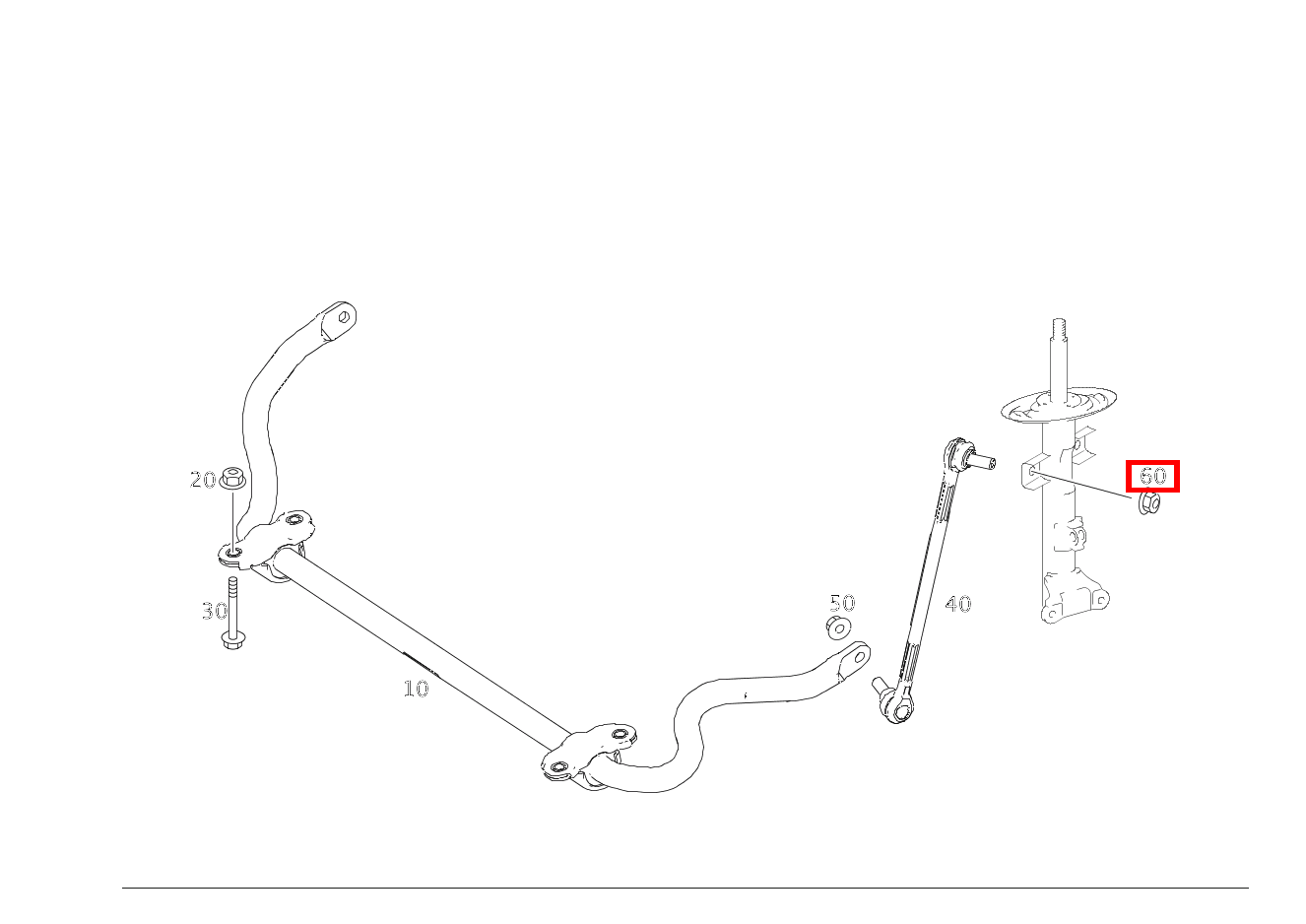 Sechskantmutter Drehstabgestänge an Federbein; M12X1.5 E 500/550 CABR. 207 Sechskantmutter Drehstabgestänge an Federbein; M12X1.5 E 500/550 CABR. 207