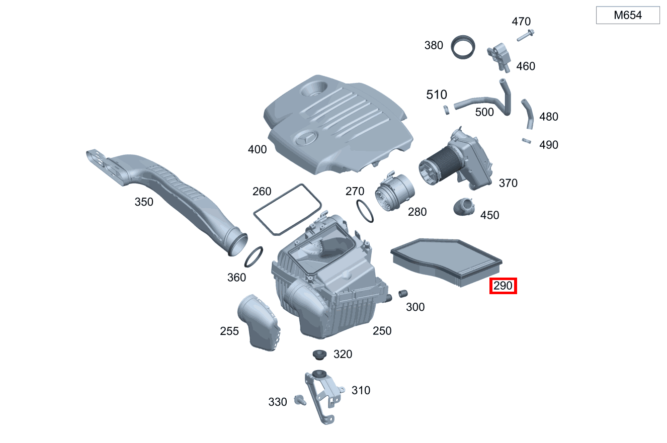 Luftfiltereinsatz DAEMPFERFILTER CLA 200 d 4MATIC Coupé 118 Luftfiltereinsatz DAEMPFERFILTER CLA 200 d 4MATIC Coupé 118