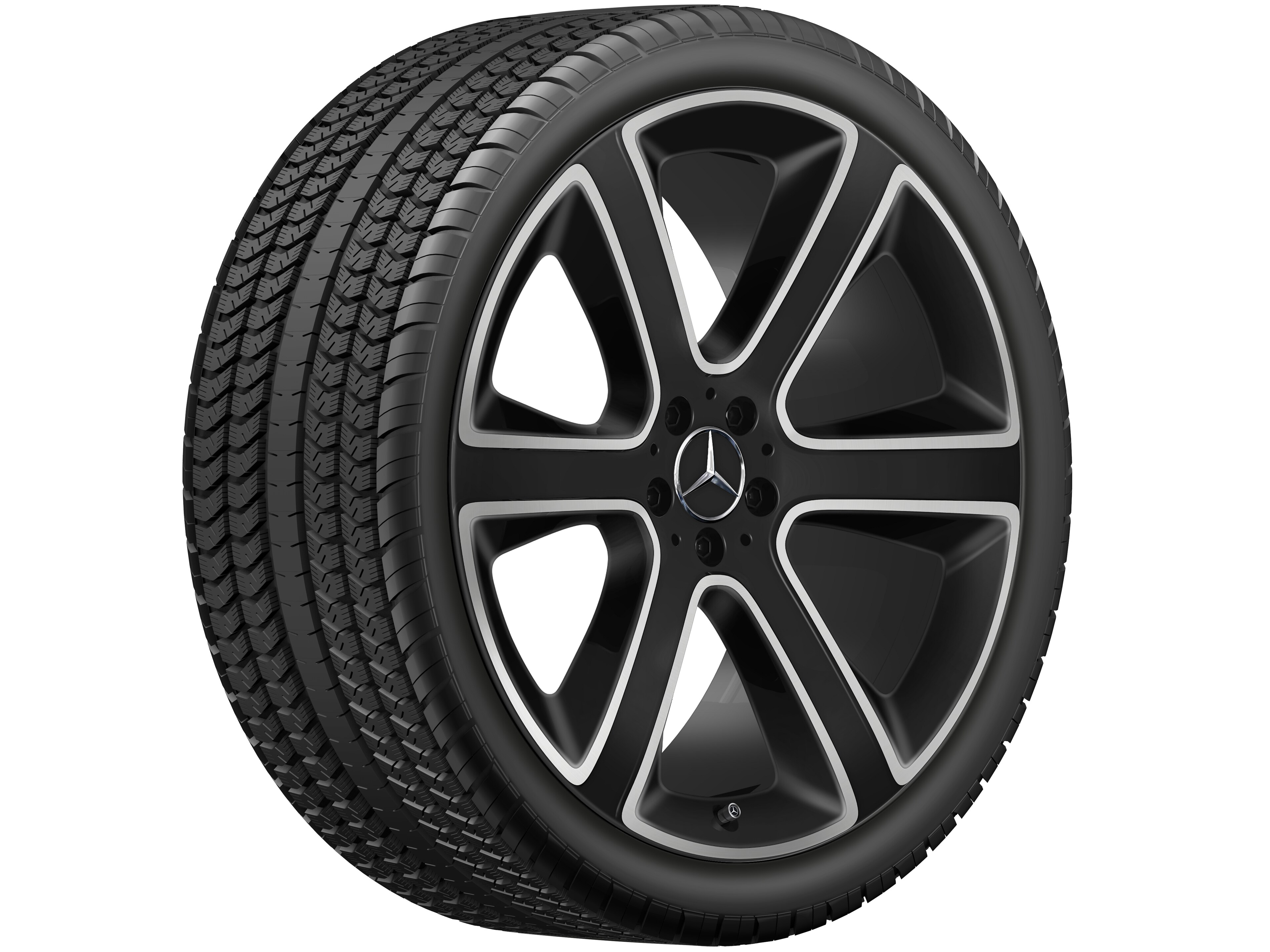 Mercedes-Benz - 6-Speichen-Rad, 55,9 cm (22 Zoll), glanzgedre 6-Speichen-Rad, 55,9 cm (22 Zoll), glanzgedre
