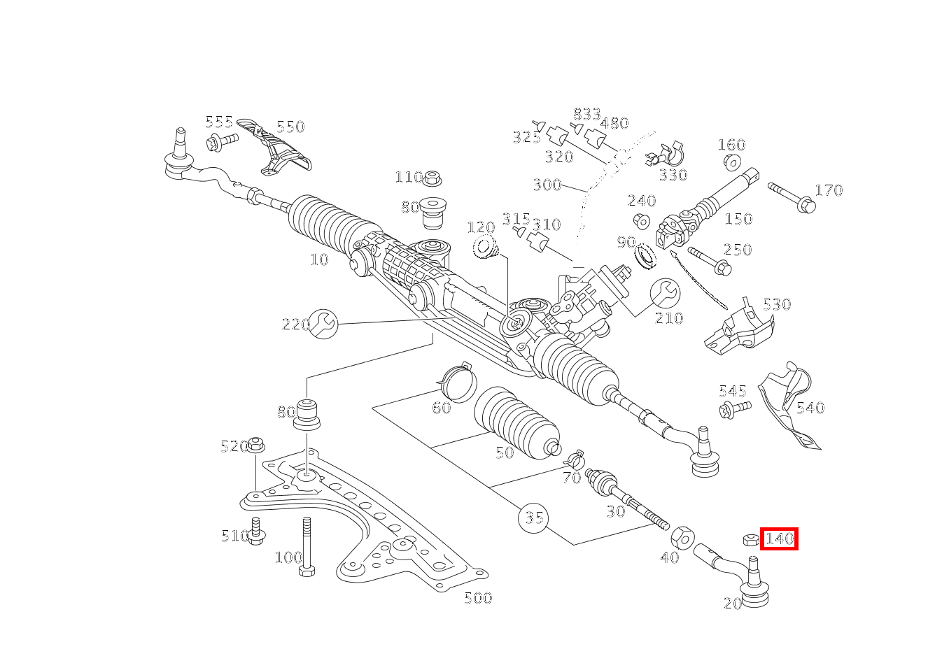 Sechskantmutter SPURSTANGE AN ACHSSCHENKEL; M14X1,5 E 280 CDI T-Modell 213 Sechskantmutter SPURSTANGE AN ACHSSCHENKEL; M14X1,5 E 280 CDI T-Modell 213