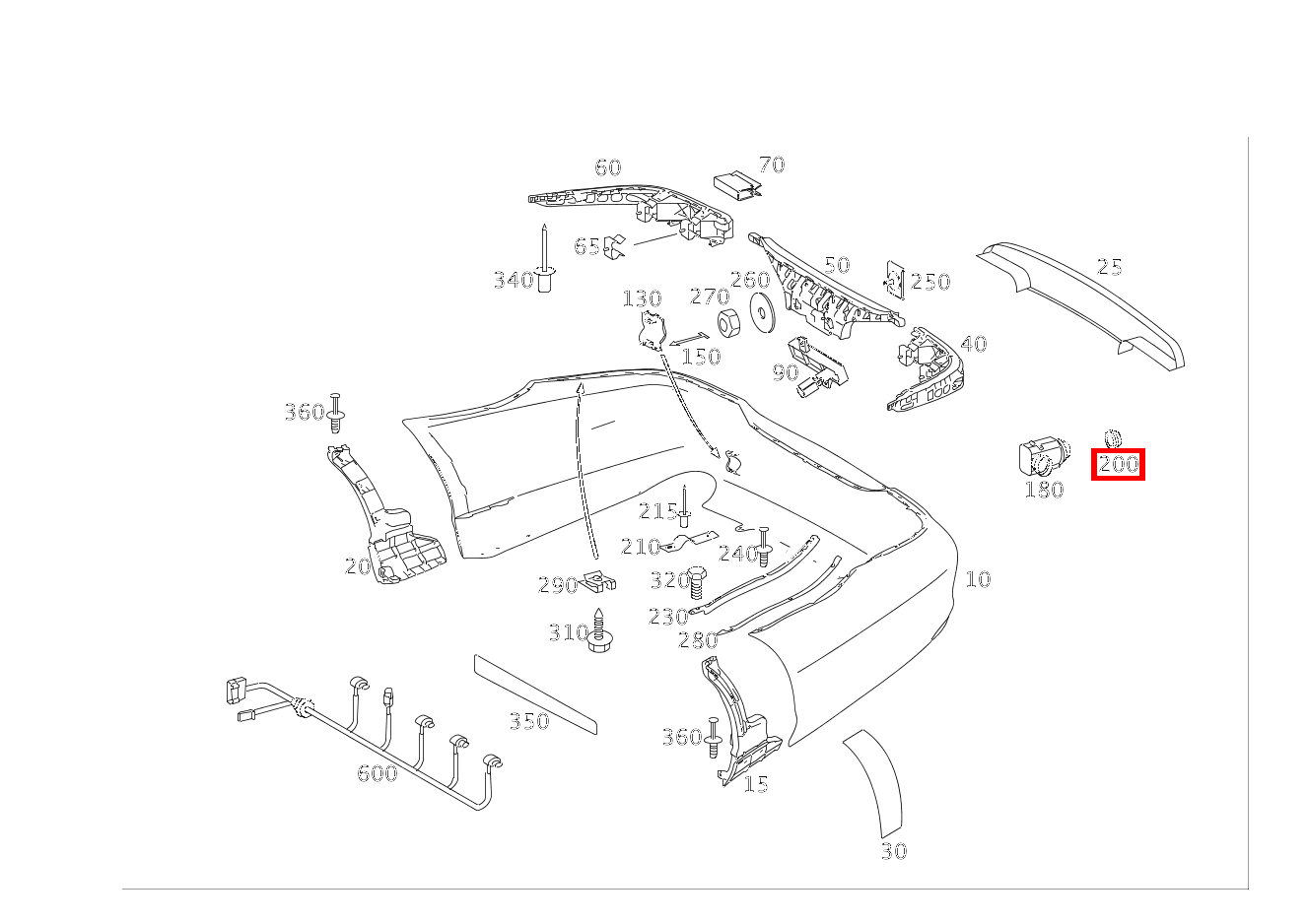 Abstandsring PTS SENSOR CLS 55 AMG 219
