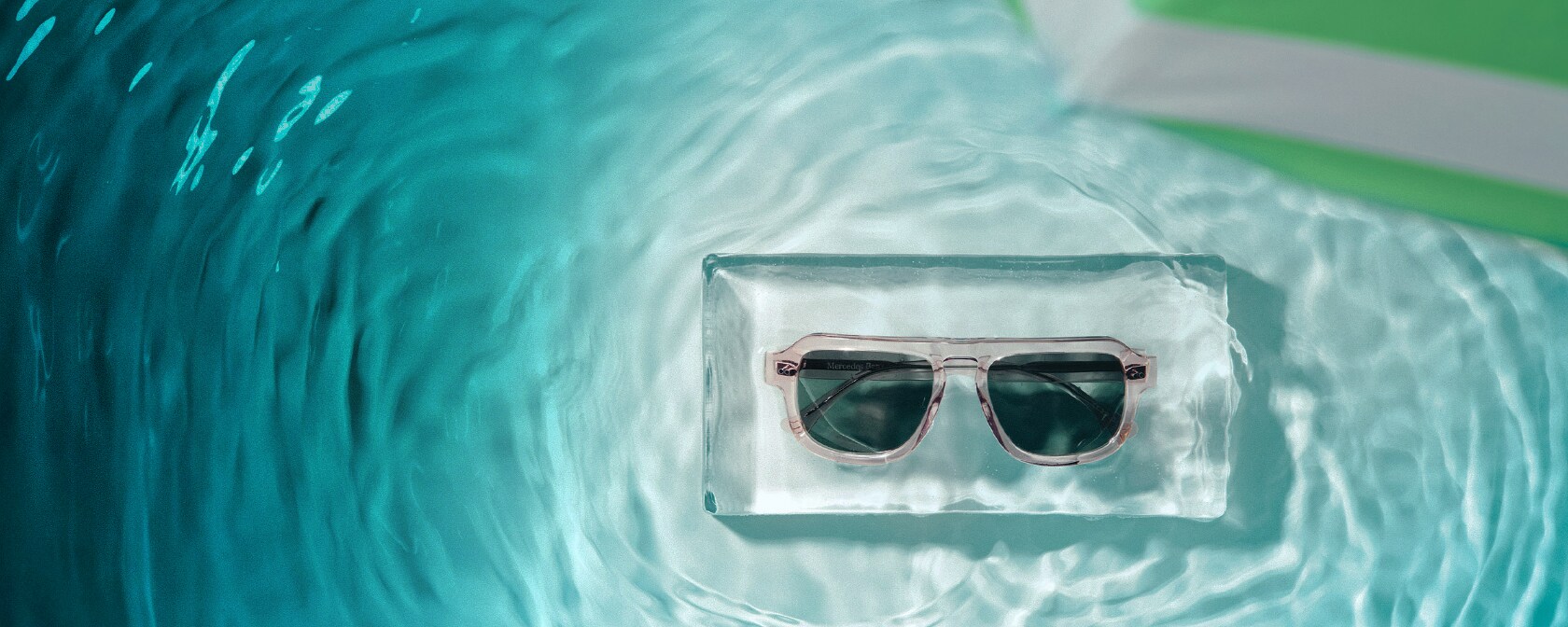 Mercedes-Benz - Sonnenbrille, Unisex, roségold / bronzefarben, Acetat, transparent