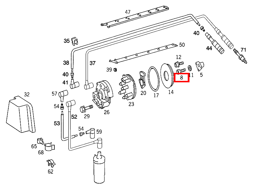 Zylinder-Schraube M 8X20; M8X20 E 300 T 4-Matic 124