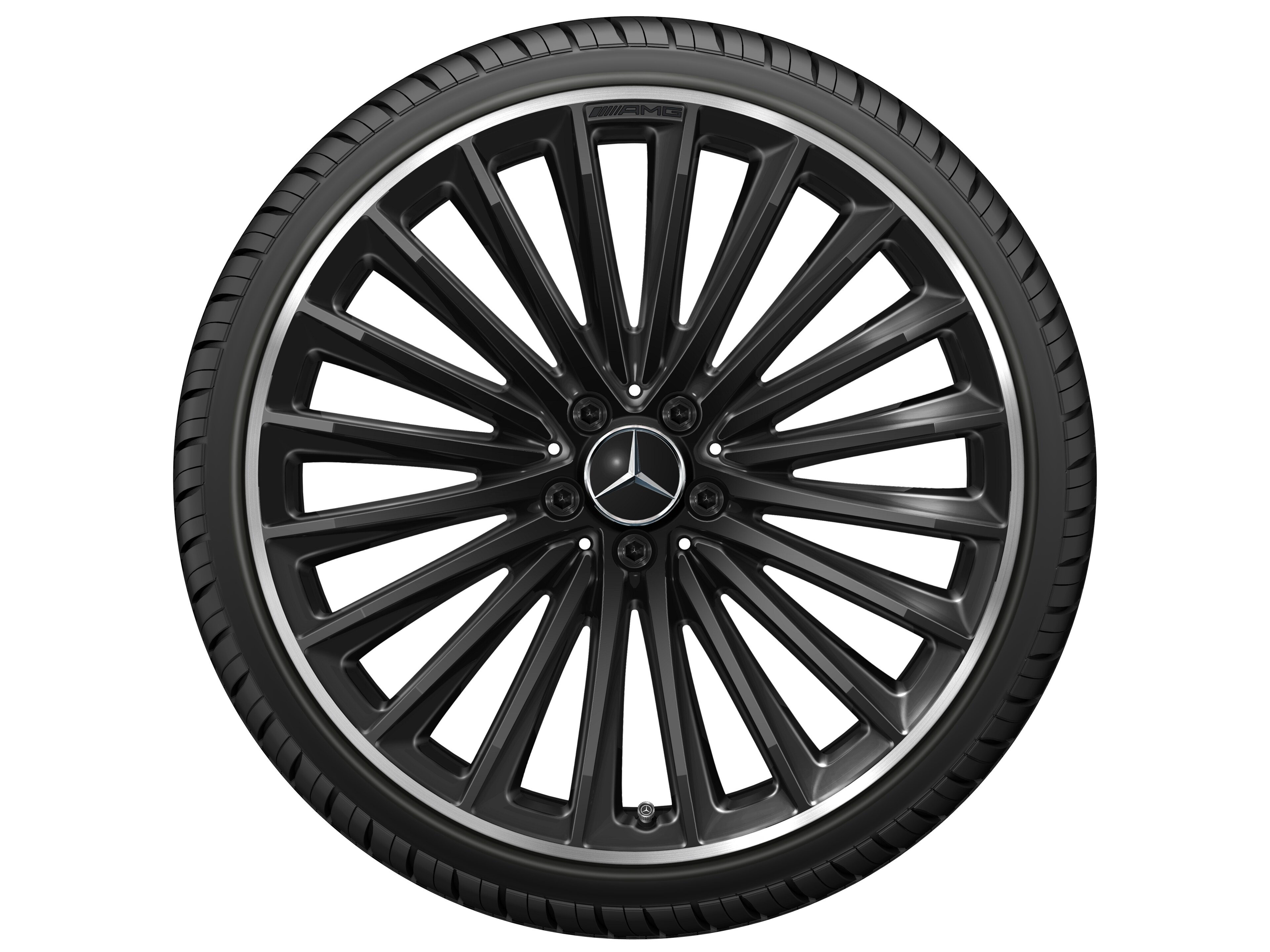 AMG Vielspeichen-Rad, 21 Zoll, 10 J x 21 ET 66, schwarz