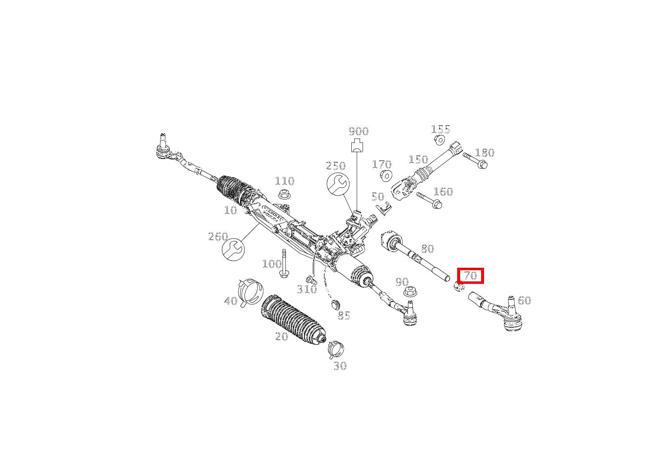 Sechskantmutter LINKS UND RECHTS; M14X1.5 GLK220BT 4M 204