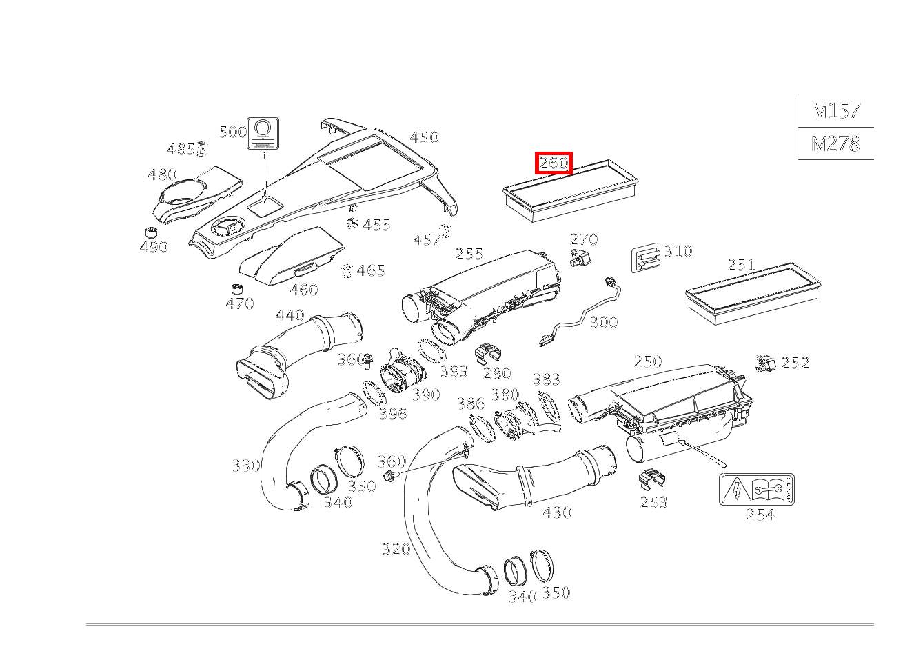 Luftfiltereinsatz LUFTFILTER,RECHTS GLS 500 4MATIC 166 Luftfiltereinsatz LUFTFILTER,RECHTS GLS 500 4MATIC 166