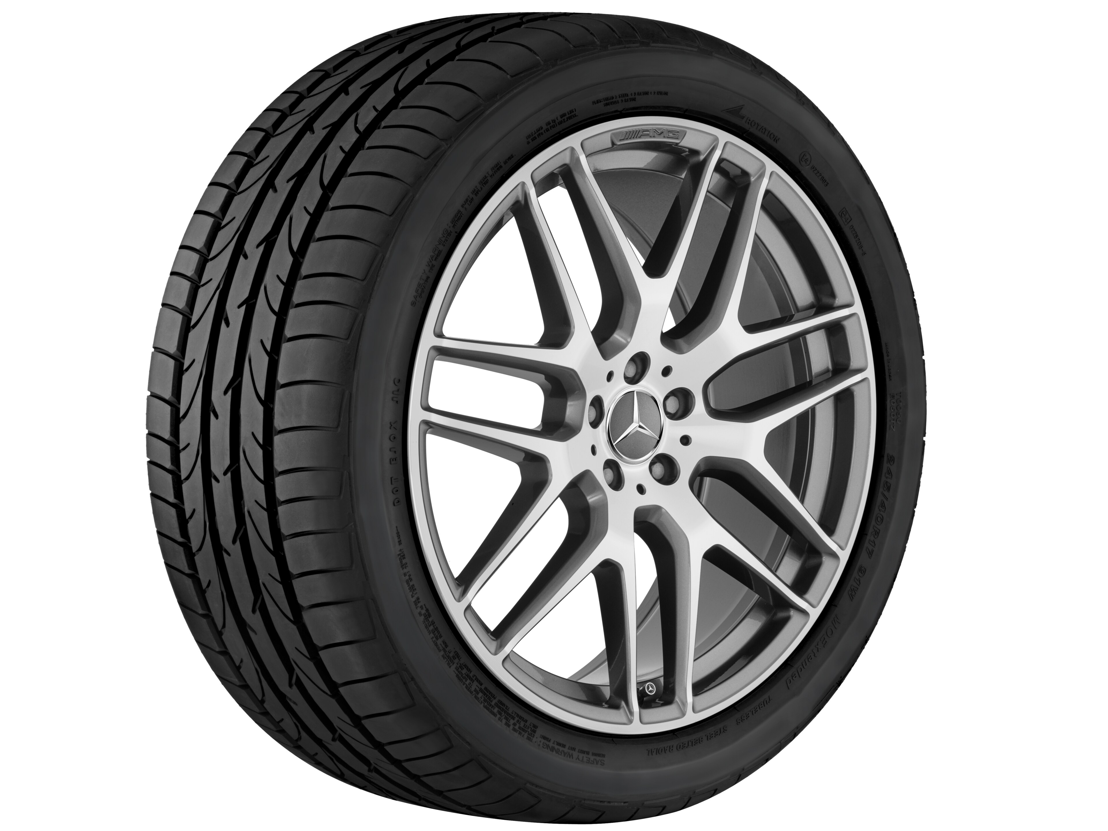 AMG Leichtmetallrad, im Kreuzspeichen-Design,
