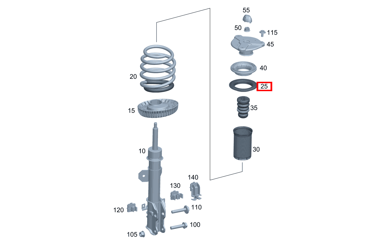 Schraubenfederbeilage OBEN LINKS UND RECHTS 18mm Vito 116 CDI Kasten Lang 245 Schraubenfederbeilage OBEN LINKS UND RECHTS 18mm Vito 116 CDI Kasten Lang 245