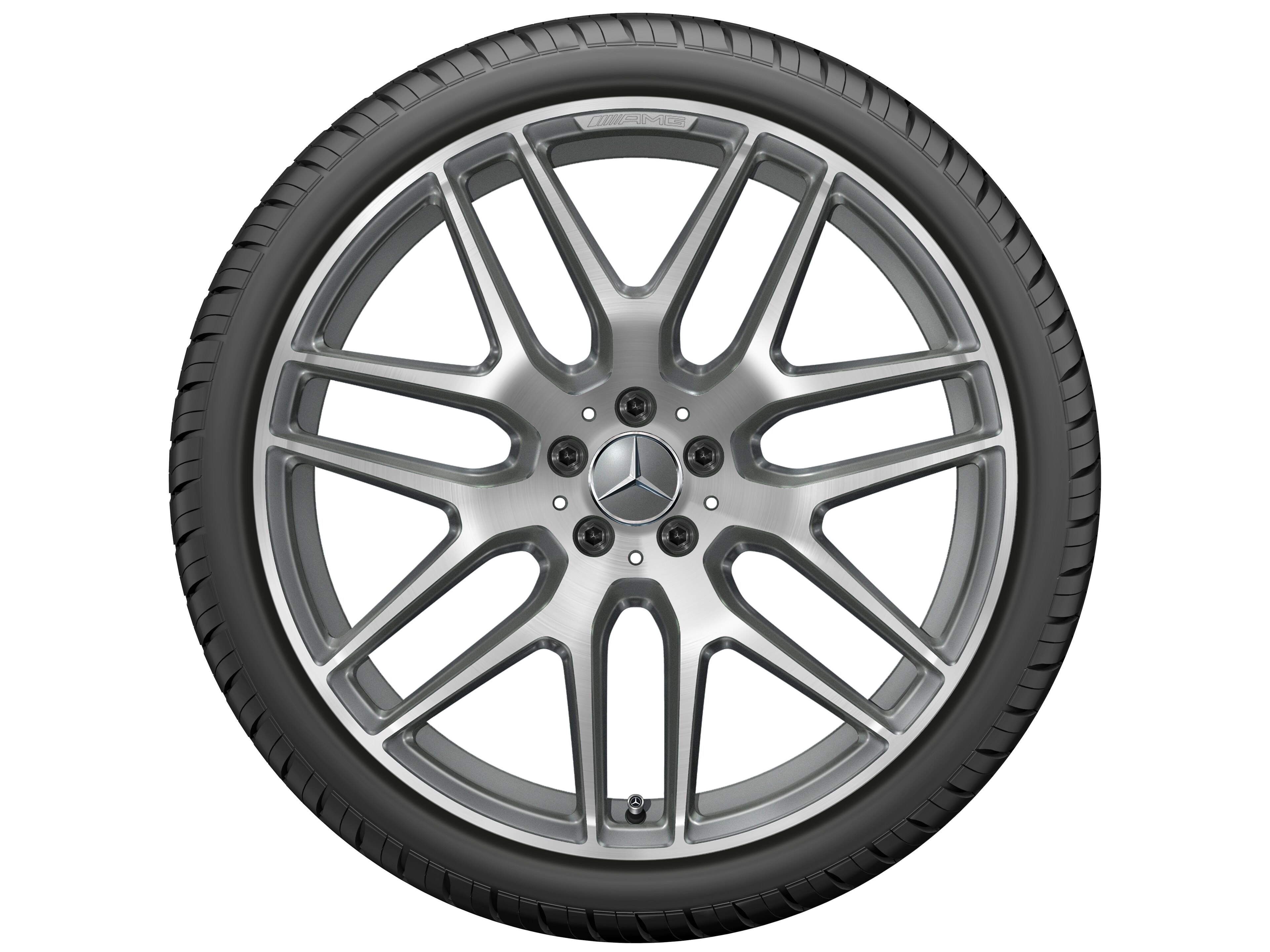 AMG Leichtmetallrad 22 Zoll, 10 J x 22 ET 56, titangrau, glanzgedreht