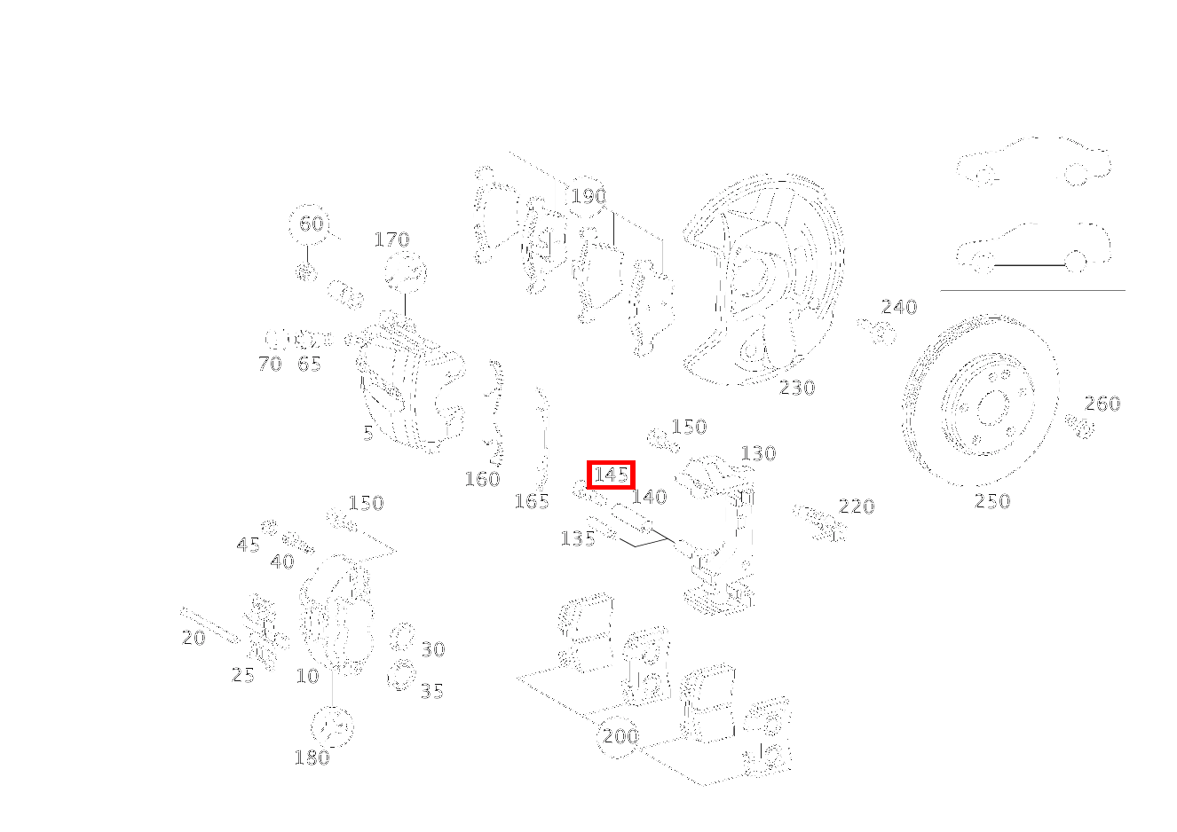 ZYLINDERSCHRAUBE LINKS UND RECHTS E430 T 4-MATIC 210
