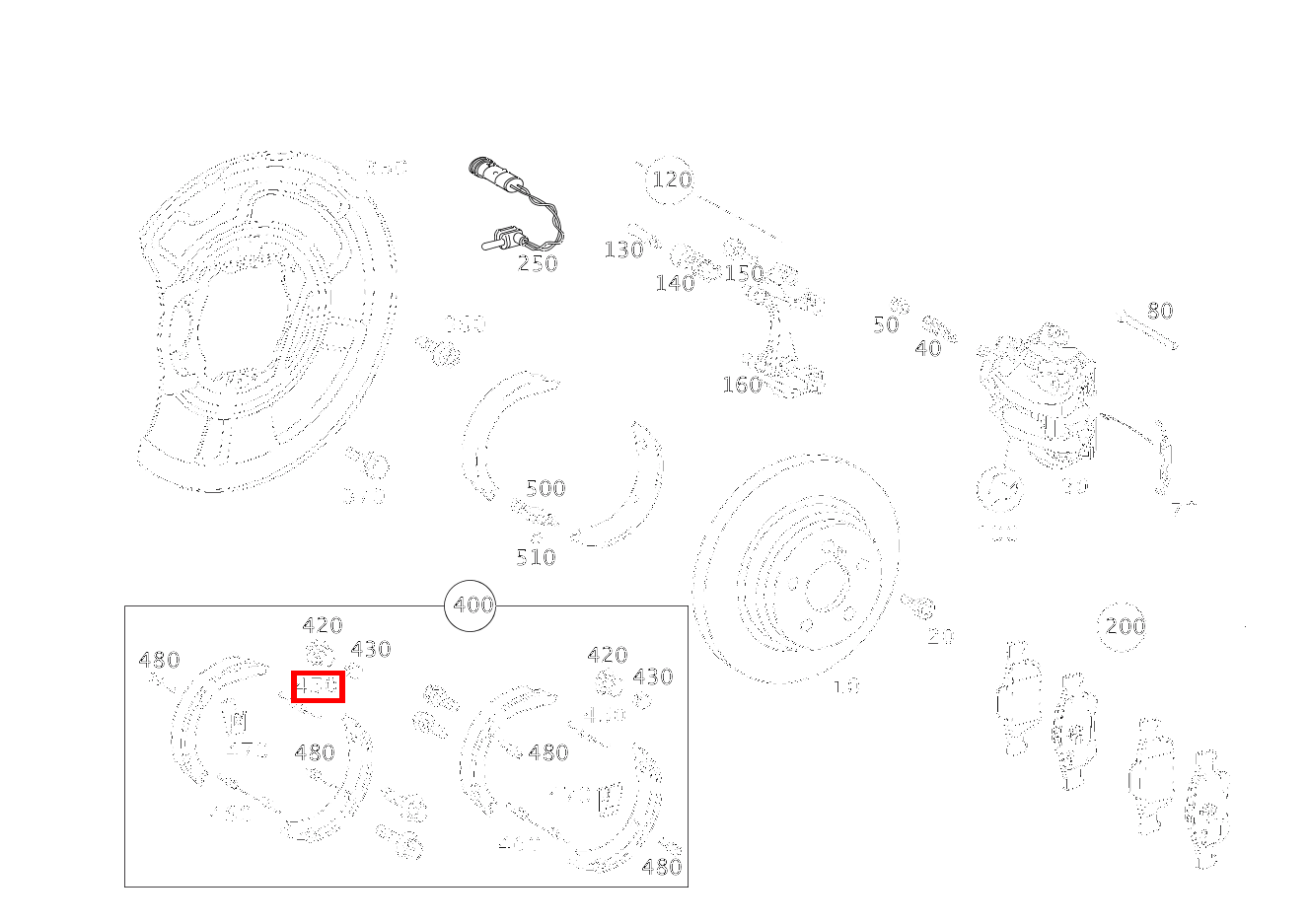 Zugfeder BREMSBACKENRUECKHOLUNG SL 65 AMG Roadster BCA 230 Zugfeder BREMSBACKENRUECKHOLUNG SL 65 AMG Roadster BCA 230