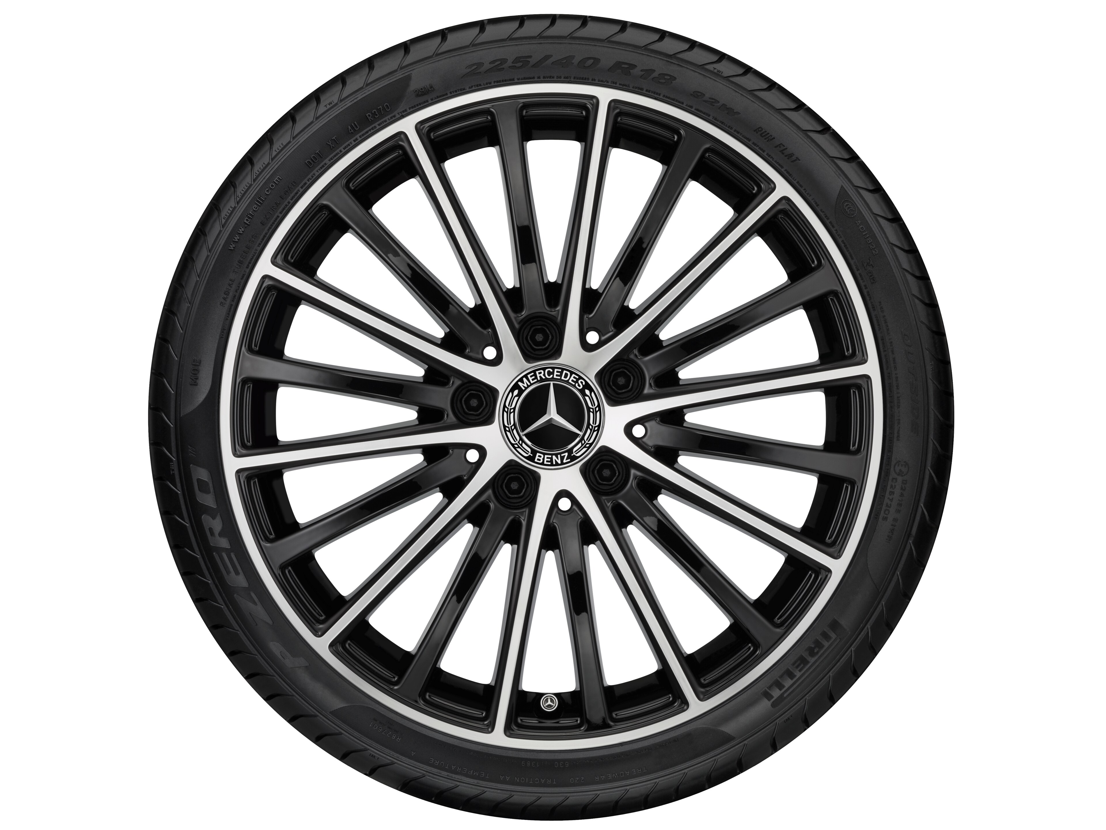 Vielspeichen-Rad, 43,2 cm (17 Zoll), glanzged