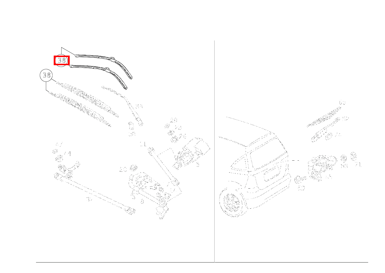 Teilesatz Wischerblatt TEILESATZ LINKS UND RECHTS A 190 Limousine (langer Radstand) 168 Teilesatz Wischerblatt TEILESATZ LINKS UND RECHTS A 190 Limousine (langer Radstand) 168