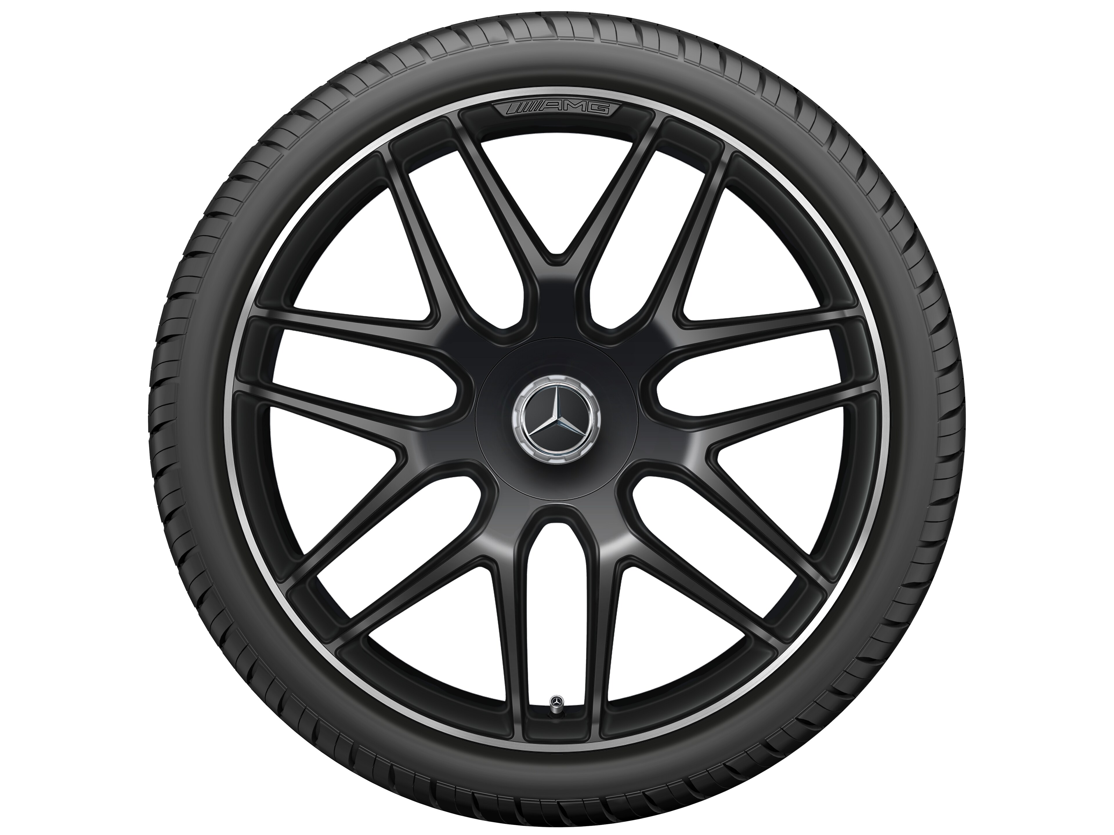 AMG Schmiederad im Kreuzspeichen-Design, 55,9 cm (