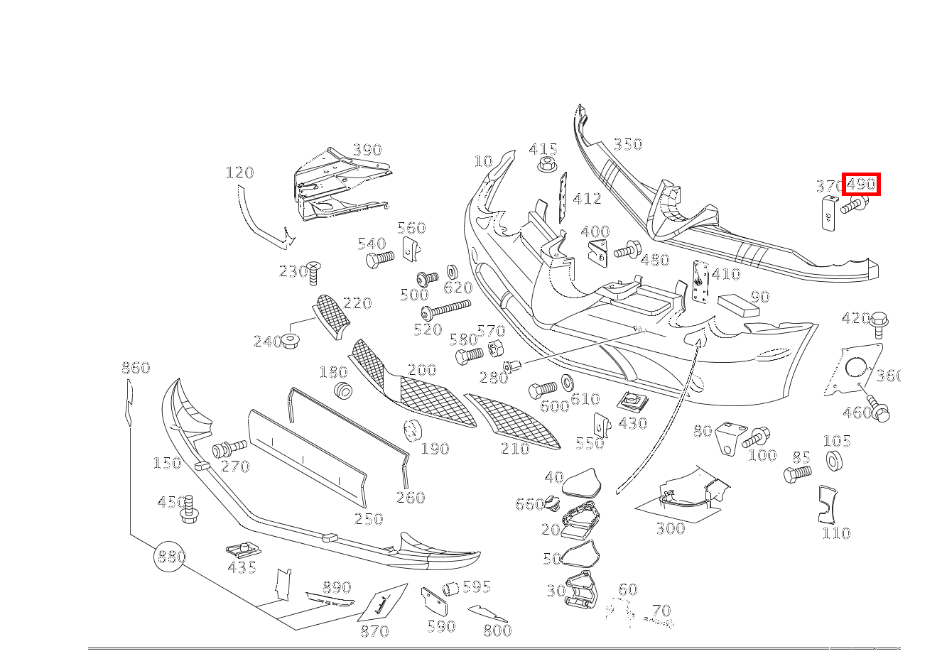 Sechsrundschraube BEFESTIGUNG STOSSFAENGER; M6X25 SLR McLaren Coupé 199