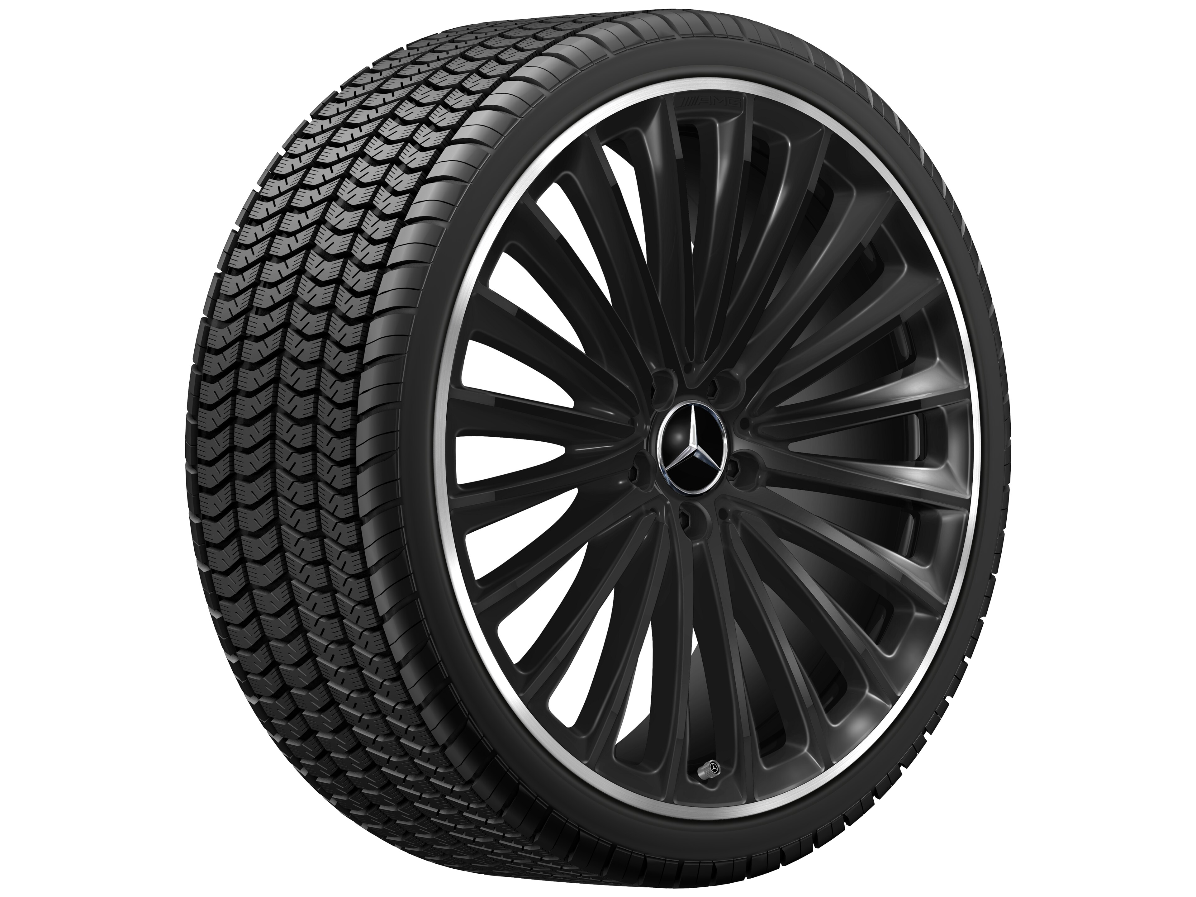 AMG Vielspeichen-Rad, 21 Zoll, 10 J x 21 ET 66, schwarz