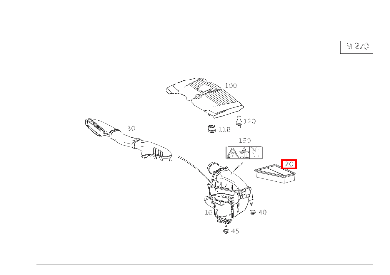 Luftfiltereinsatz B200 NGD 242
