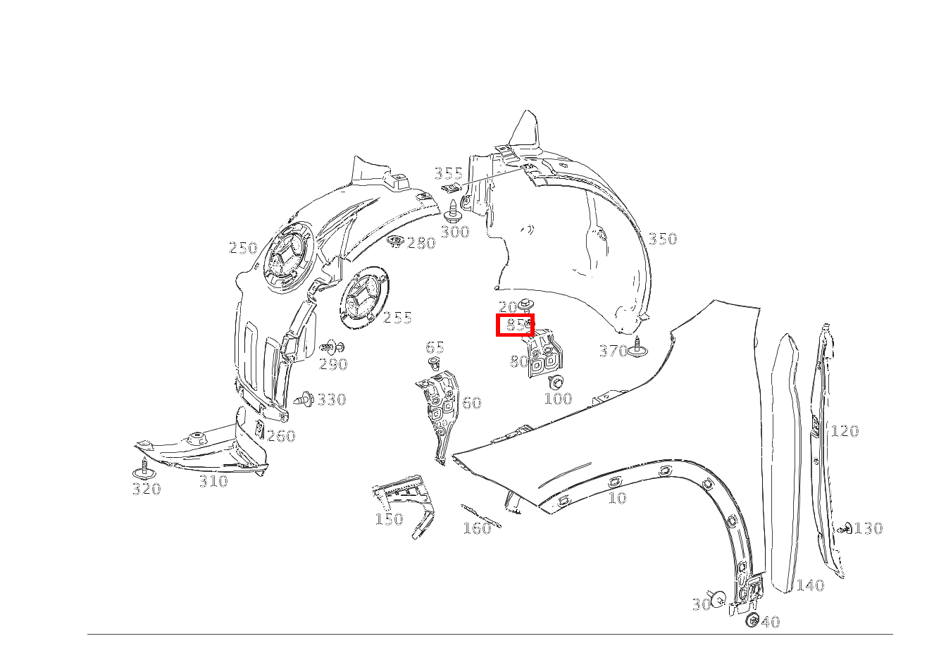 STANZMUTTER HALTER RECHTS; M6 B 220 4MATIC 463
