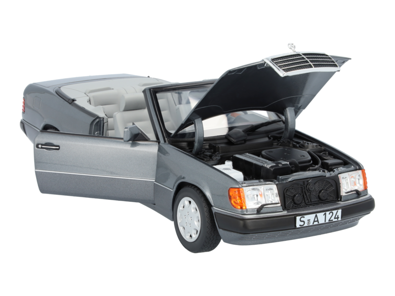 300 CE-24 Cabriolet A 124 (1991-1993) perlmuttgrau, Norev, 1:18