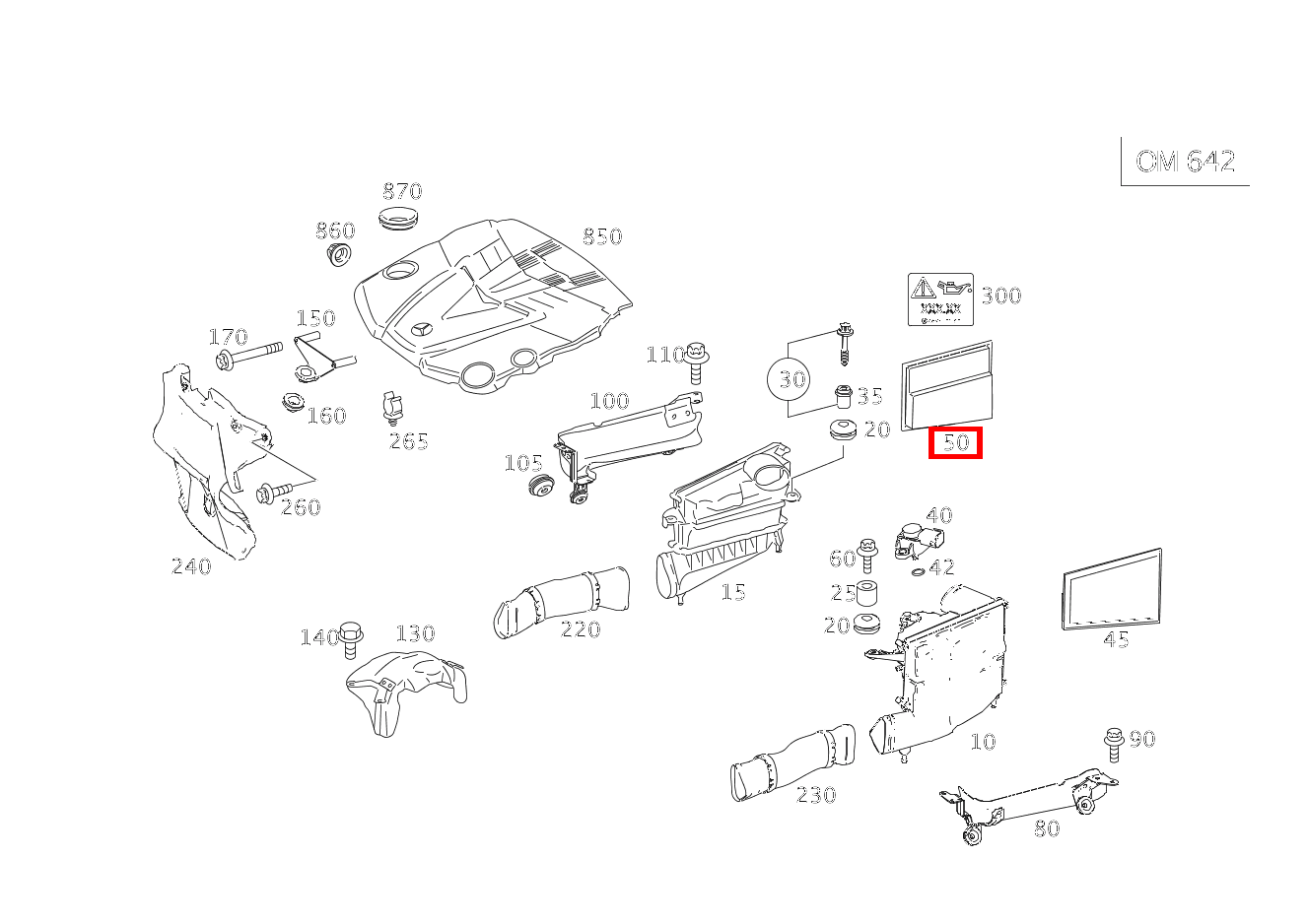 Luftfiltereinsatz RECHTS E 320 T CDI 4MATIC 211 Luftfiltereinsatz RECHTS E 320 T CDI 4MATIC 211