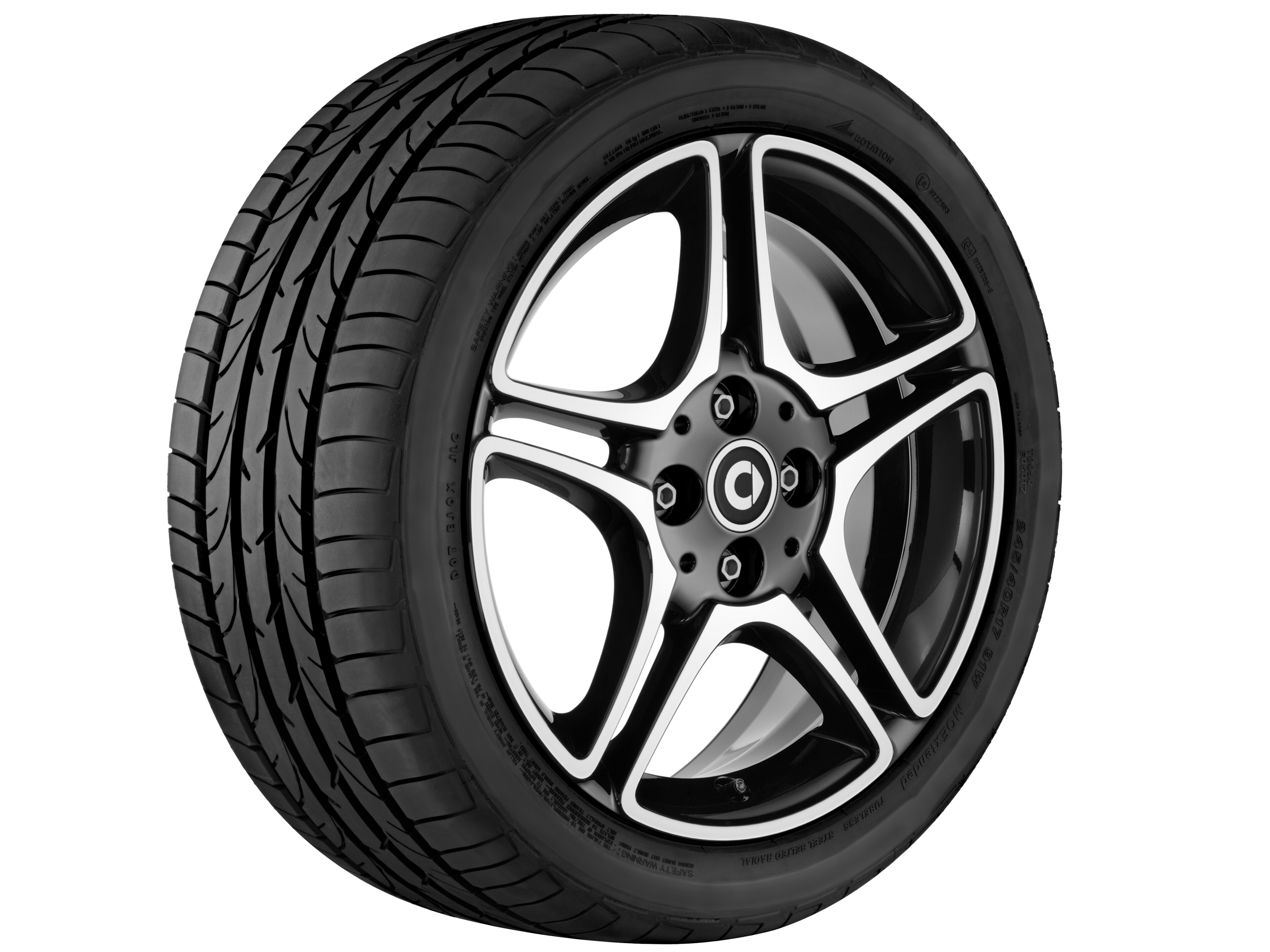 5-Doppelspeichen-Rad, 40,6 cm (16 Zoll), glan