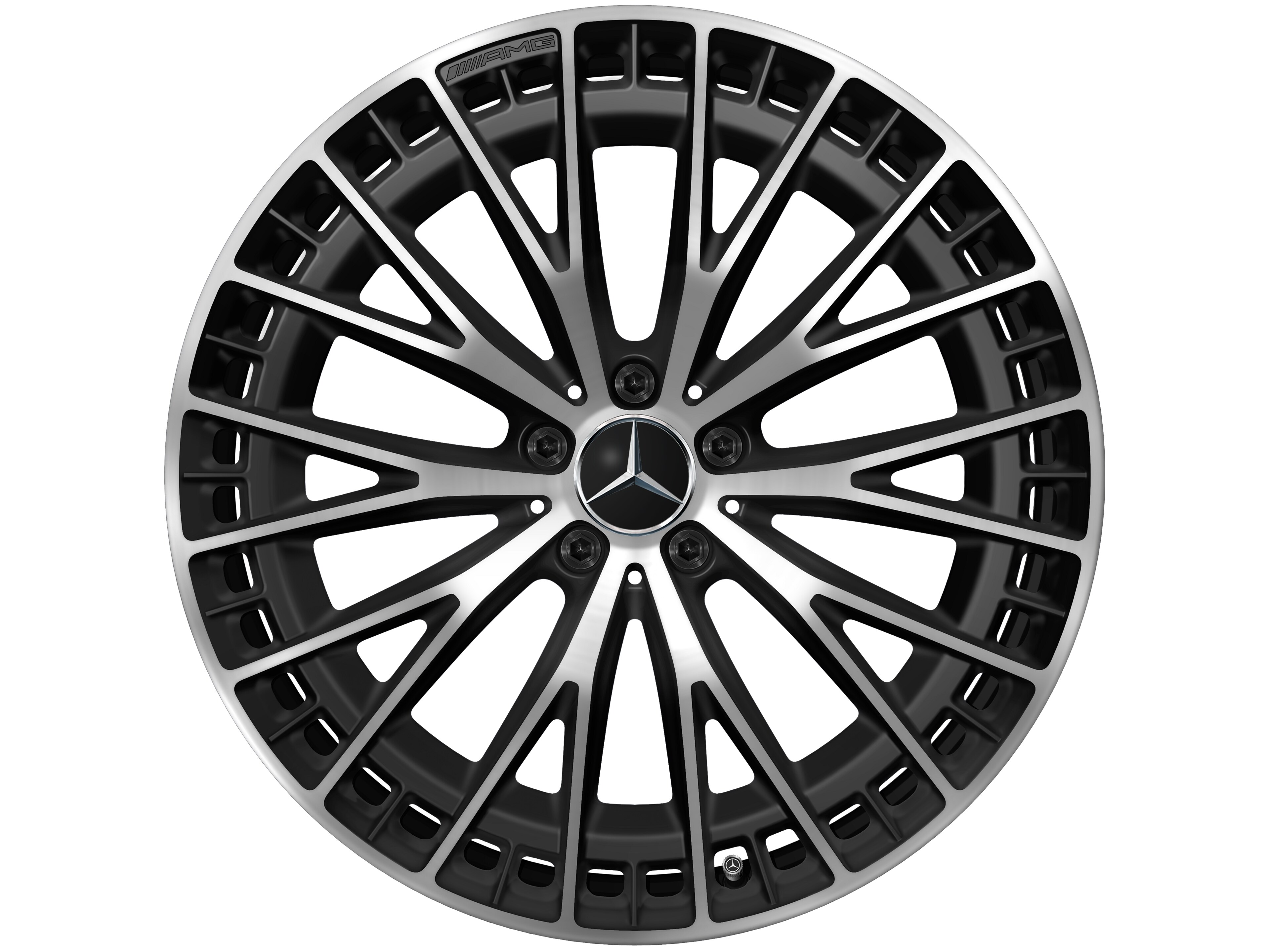 Mercedes-Benz - AMG Vielspeichen-Rad, 21 Zoll, 10 J x 21 ET 63, schwarz matt