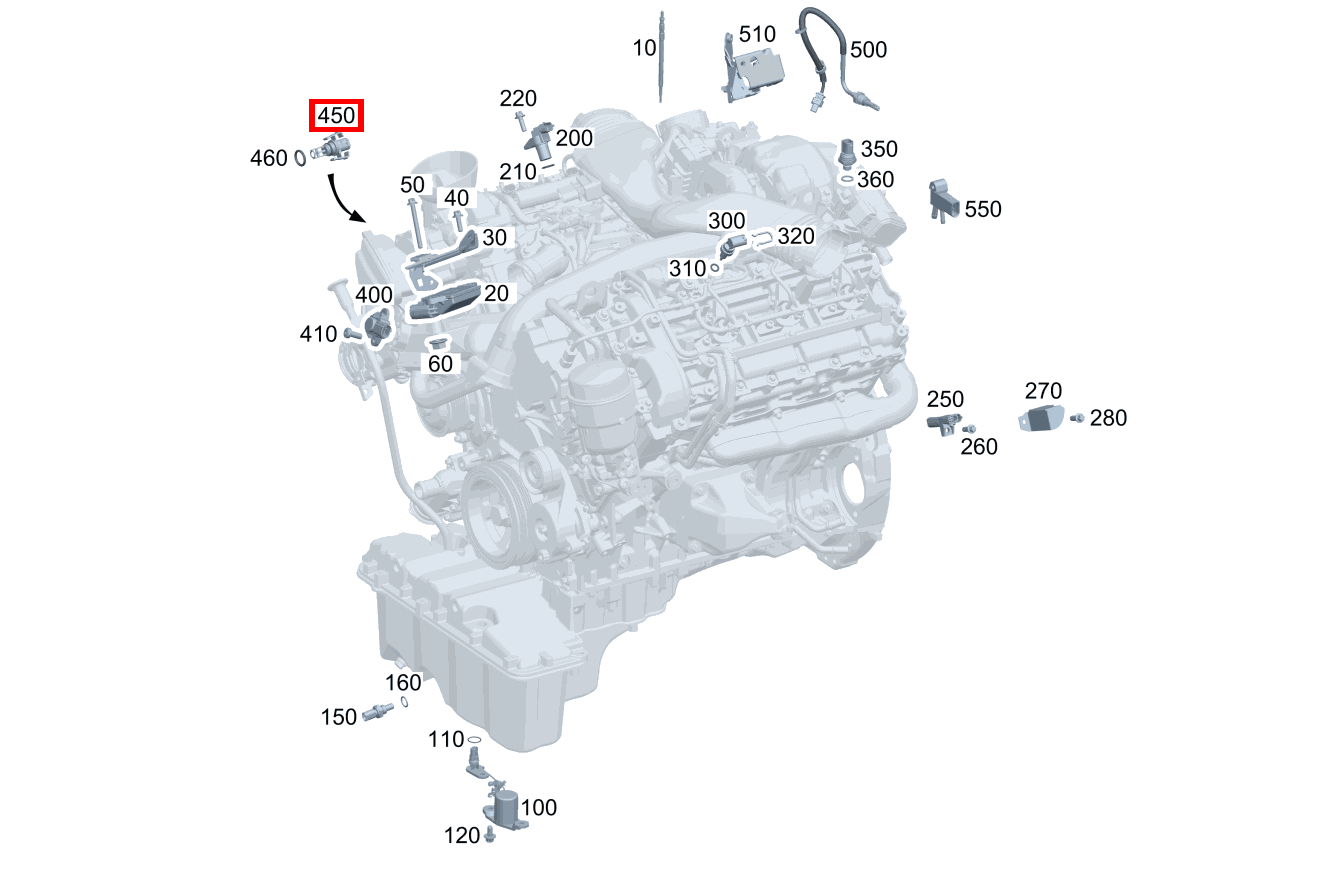 Temperatursensor Ansaugluftdrosselung CLK 320 CDI Coupé 209 Temperatursensor Ansaugluftdrosselung CLK 320 CDI Coupé 209