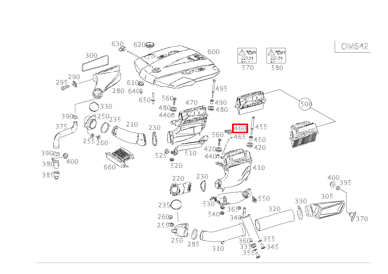 Drucksensor LUFTFILTER,LINKS G 500 Off-Roader lang BCA 463