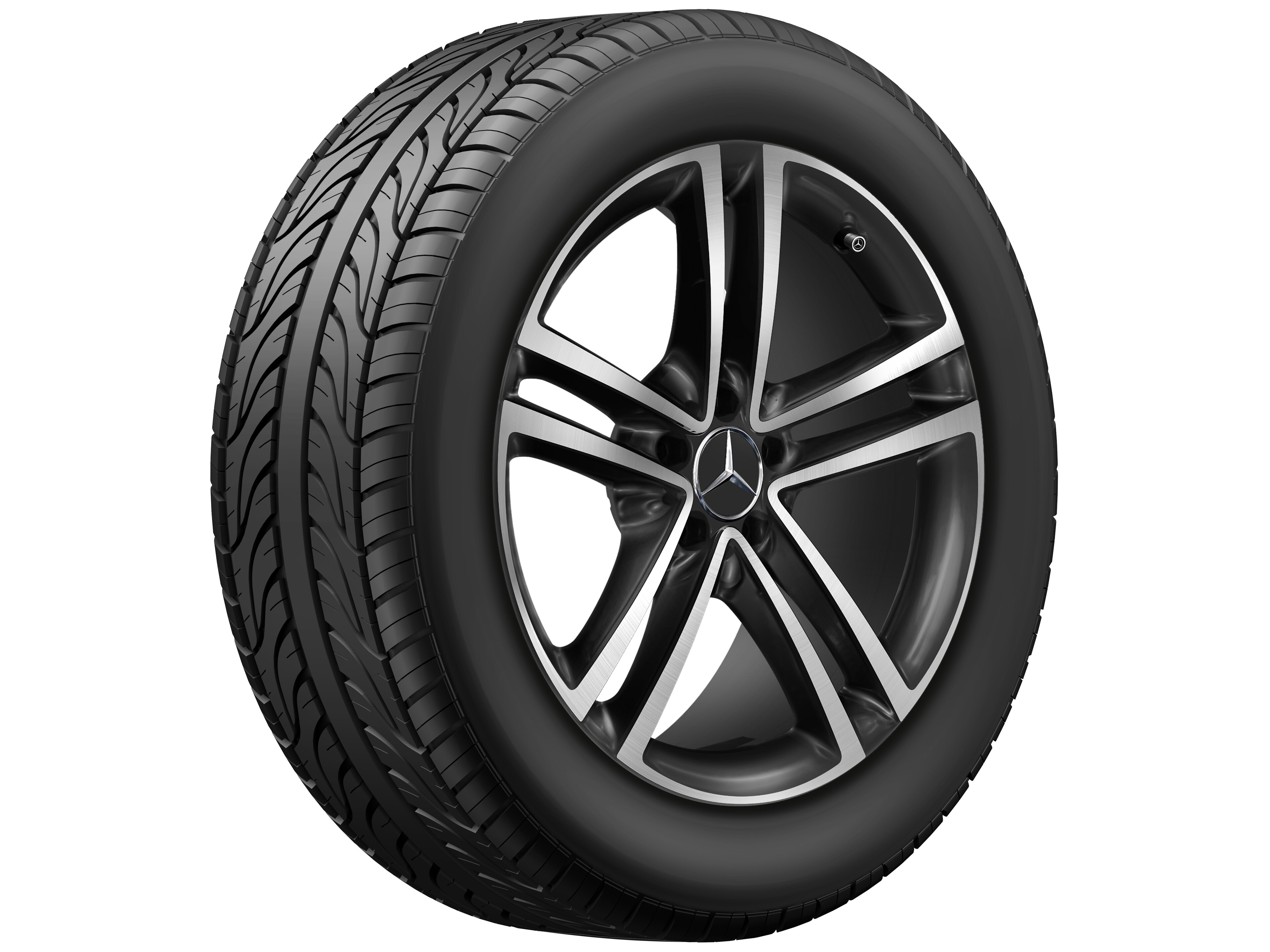 5-Doppelspeichen-Rad, 48,3 cm (19 Zoll), glan
