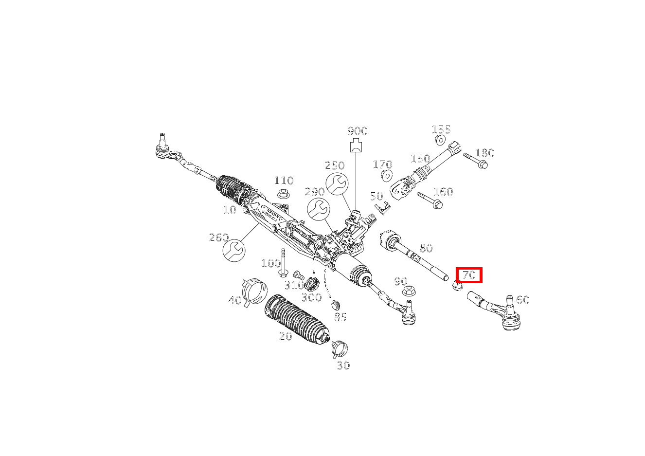 Sechskantmutter LINKS UND RECHTS; M14X1.5 C 180 KOMPRESSOR T-Modell BlueEFFICIENCY 240