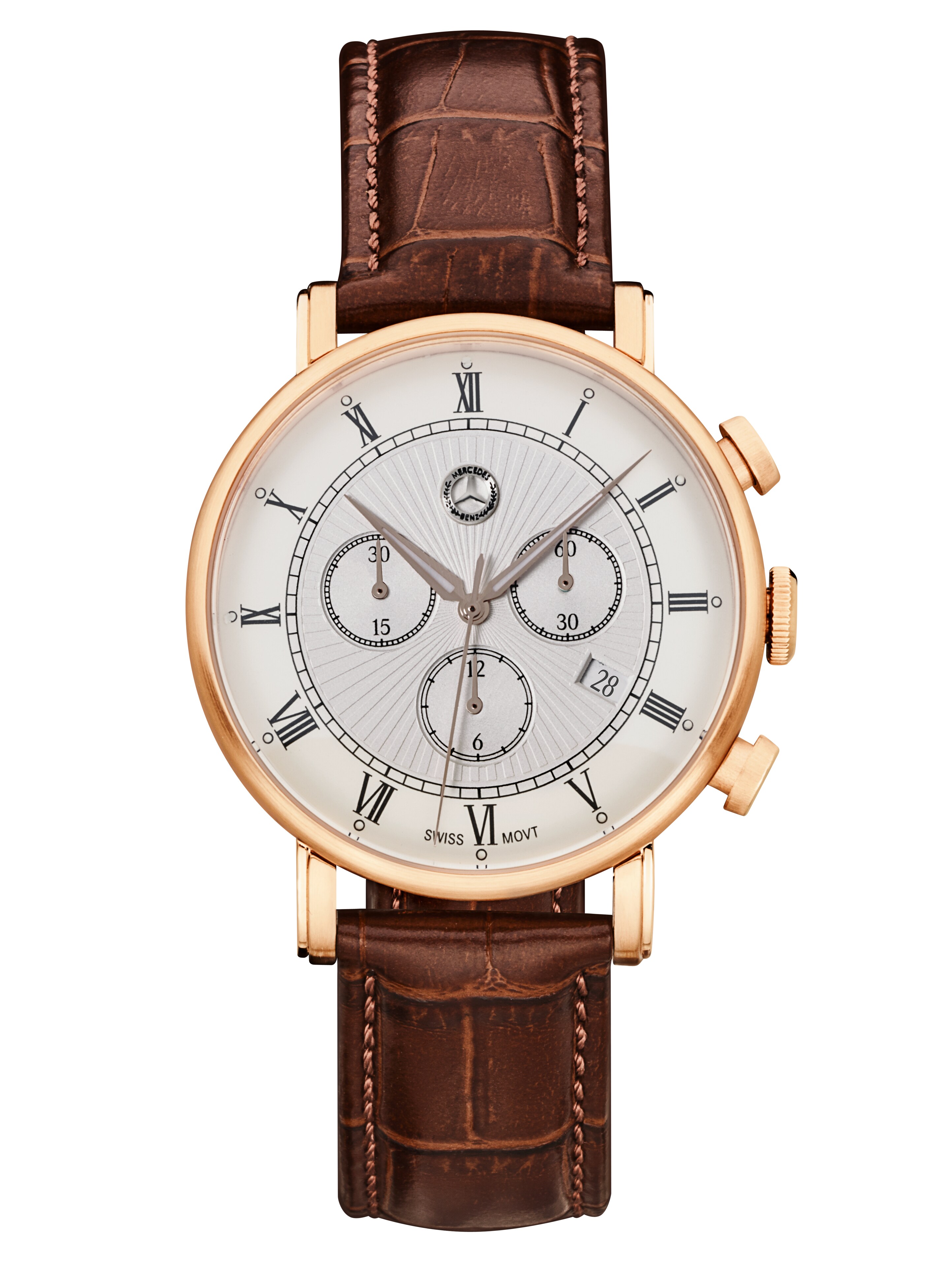 Chronograph Herren, Classic Retro Gold