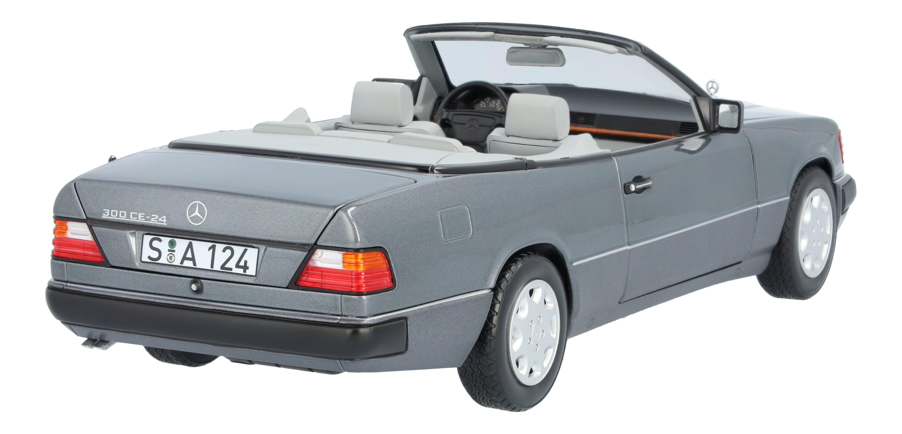 300 CE-24 Cabriolet A 124 (1991-1993) perlmuttgrau, Norev, 1:18