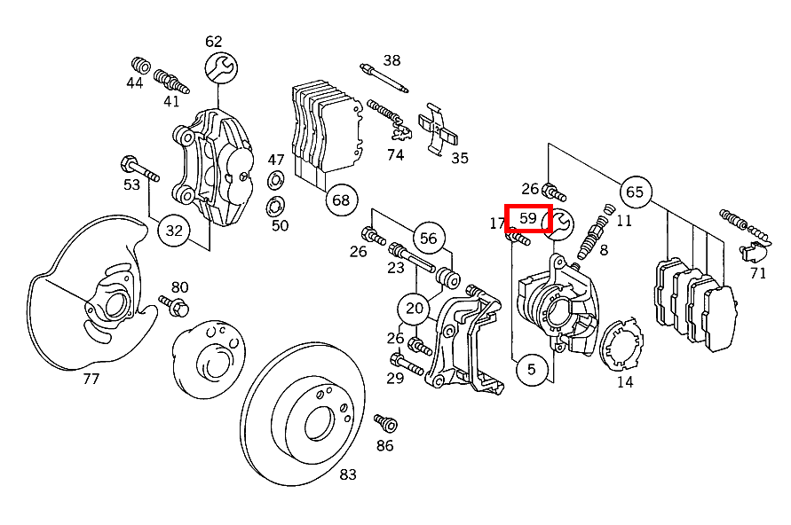 Reparatursatz 300TDT/E300DTDT 4M 124