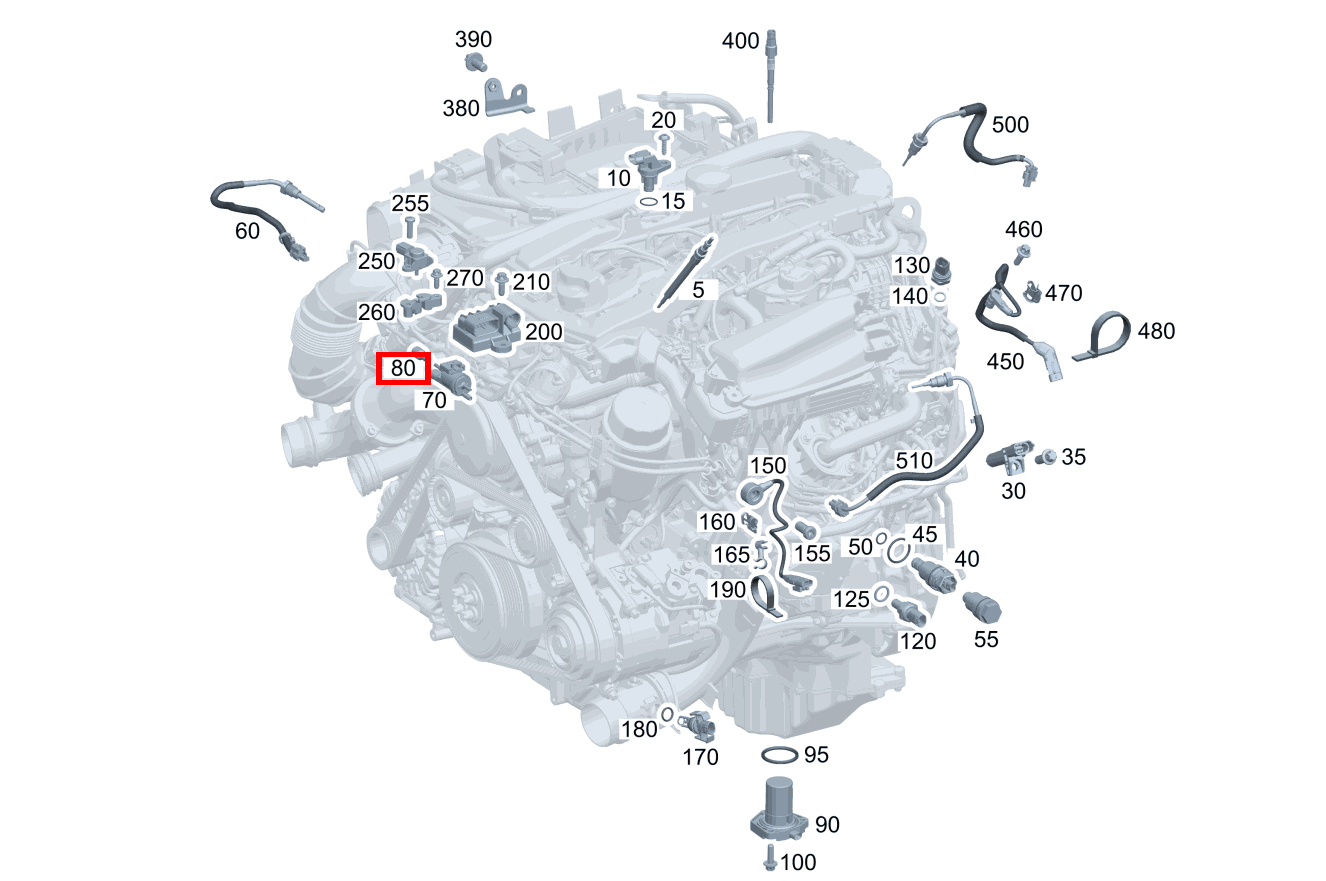 SIEBEINSATZ Wasserpumpe CLS 250 Shooting Brake BlueTEC 4MATIC 218