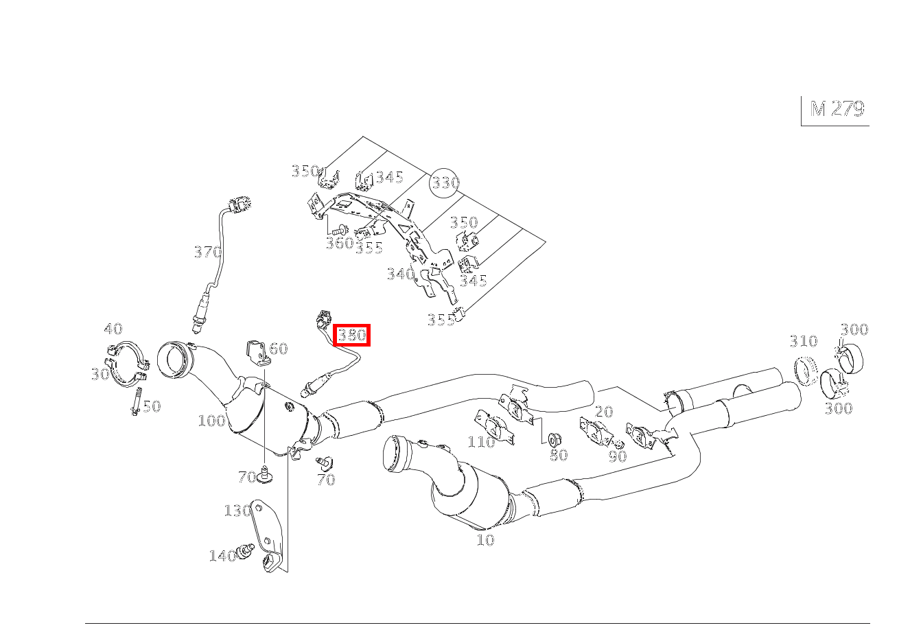 Lambdasonde DIAGNOSESONDE RECHTS NACH KATALYSATOR Mercedes-Maybach S 650 Cabriolet 217
