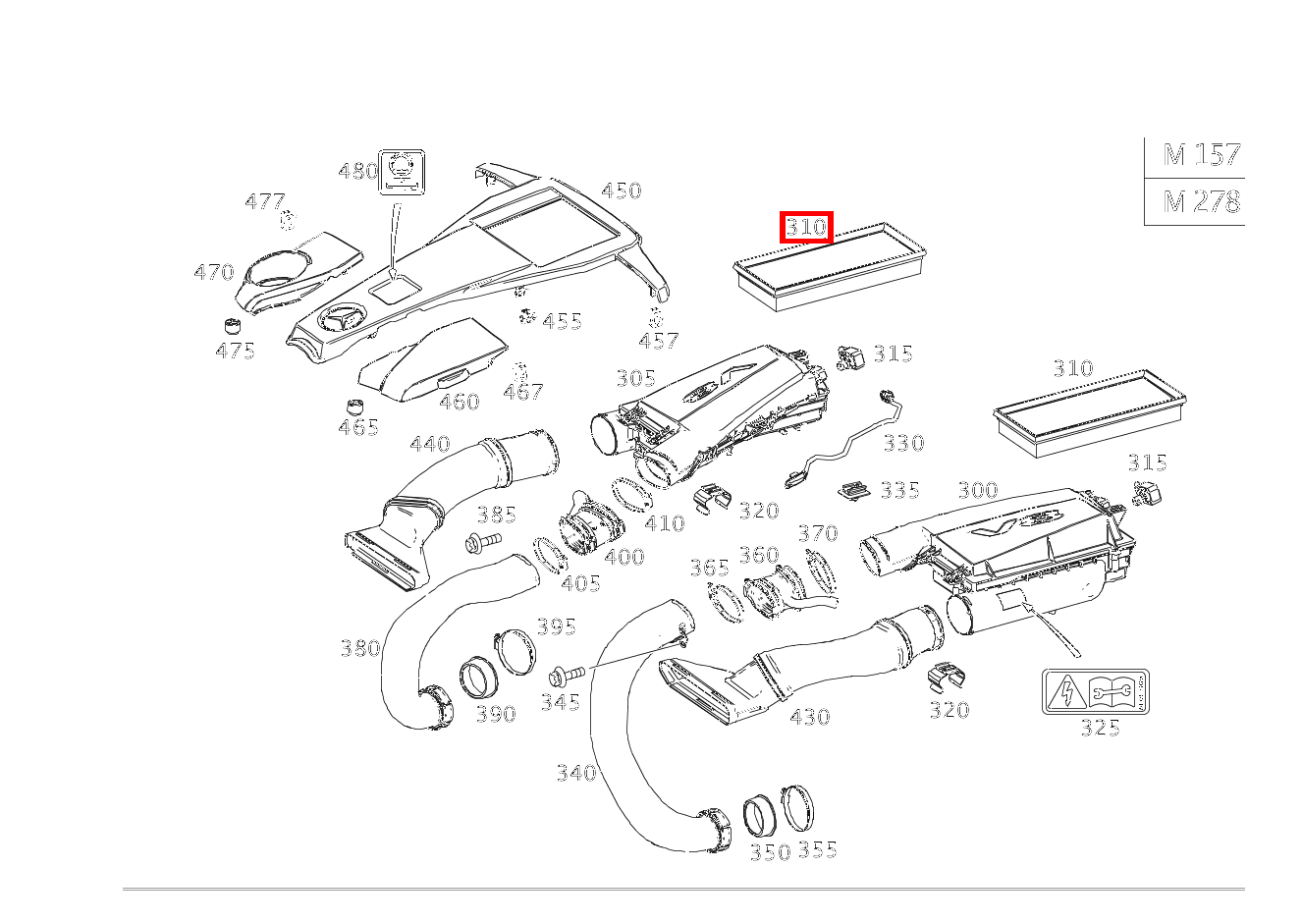 Luftfiltereinsatz Rechts S63 AMG L 4M 222 Luftfiltereinsatz Rechts S63 AMG L 4M 222